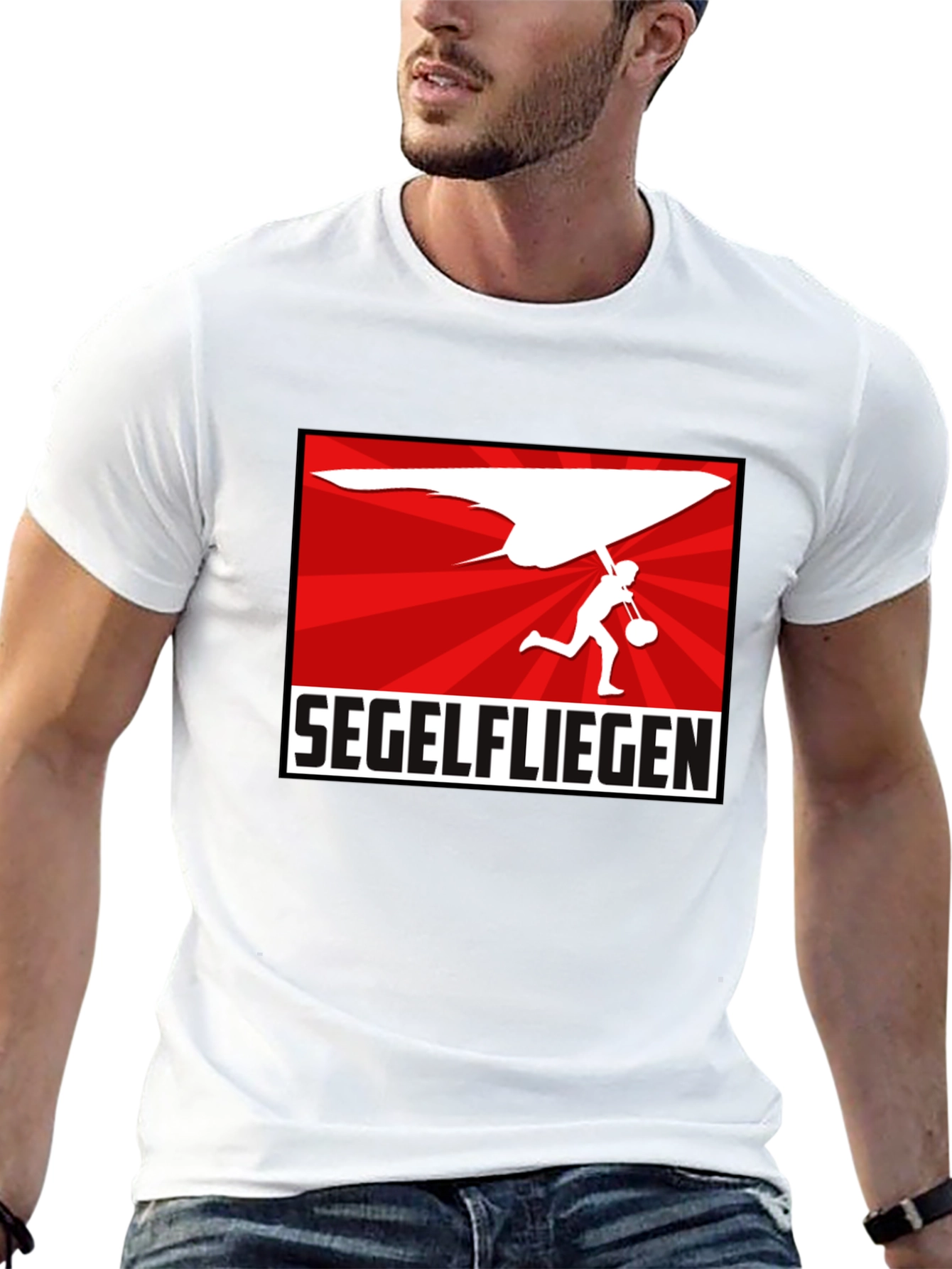 Segelfliegen Hang Gliding Black T-Shirt