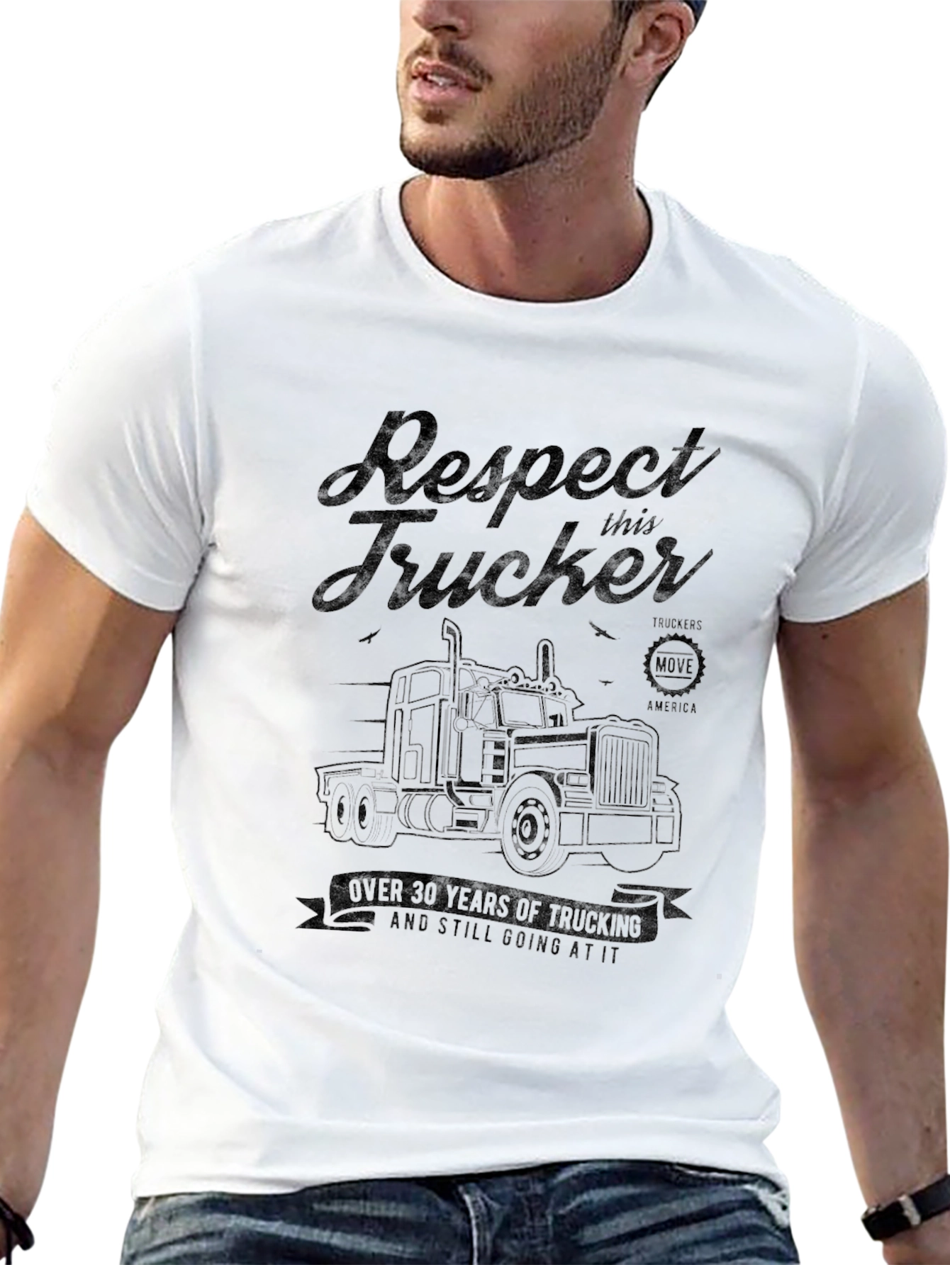 Respect Trucker Black T-Shirt