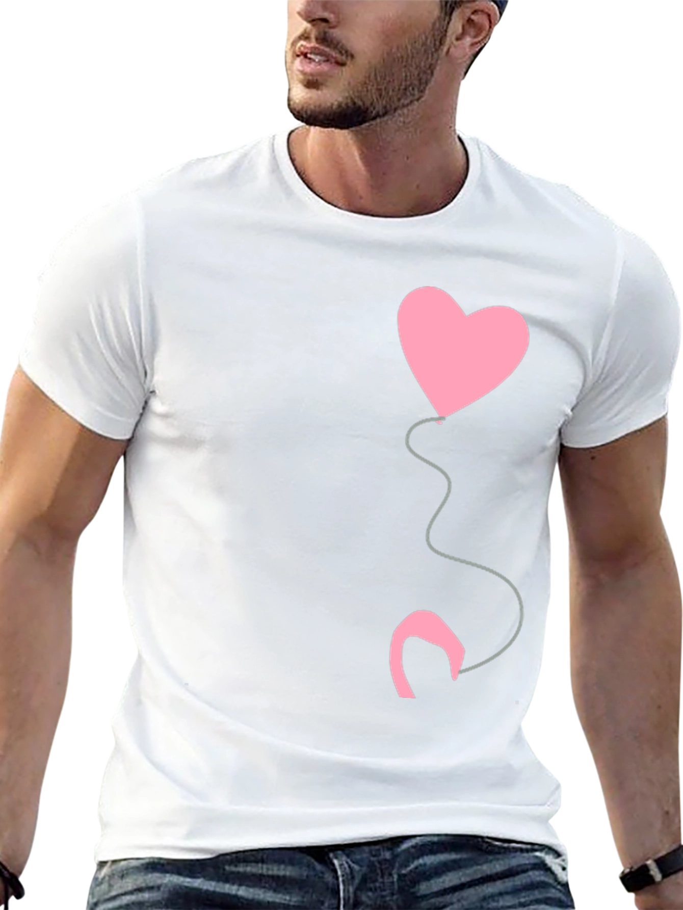 Heart Balloon Graphic Tee - Stylish Casual Wear