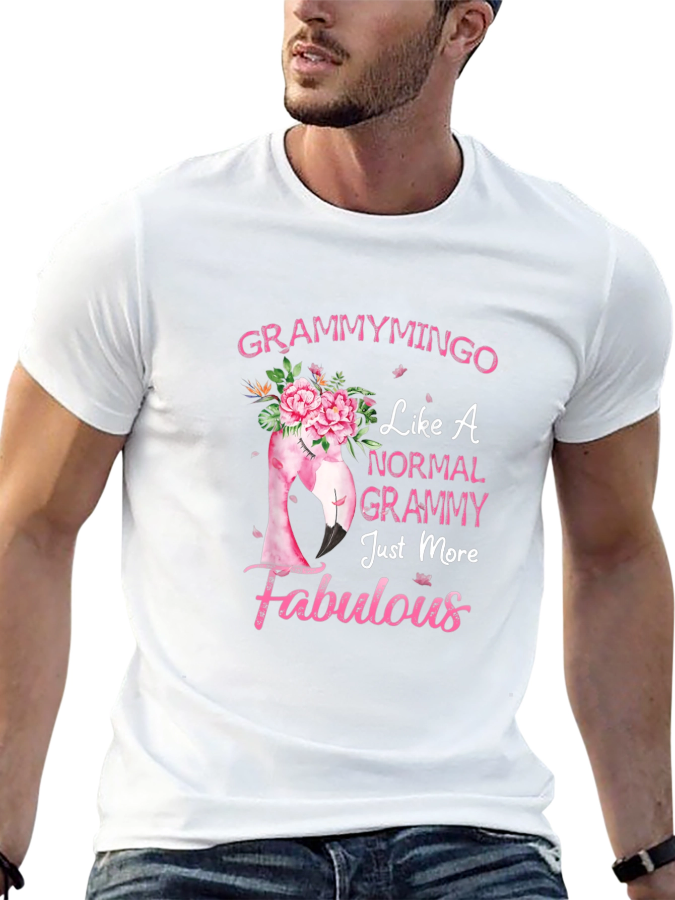 Grammymingo Flamingo T-Shirt - Fabulous Grammy Gift