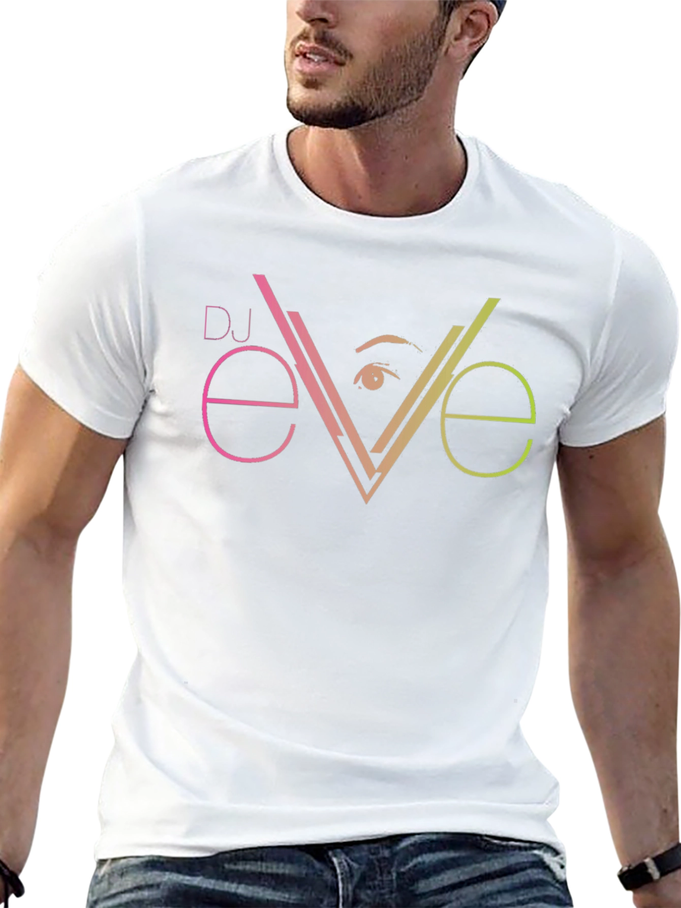 DJ Eve Graphic Tee - Black Cotton