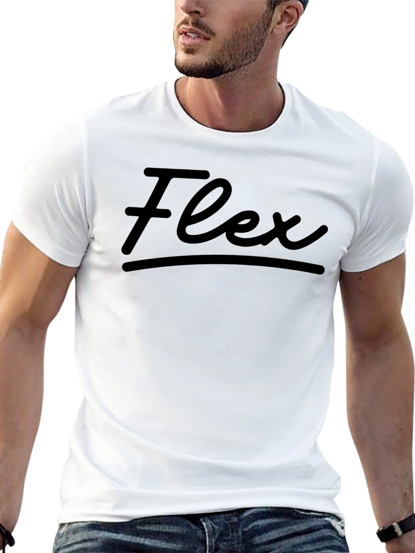 Flex Graphic T-Shirt - Stylish Casual Wear