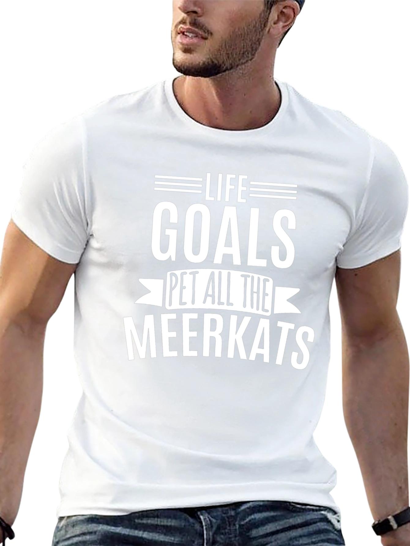 Life Goals Pet All The Meerkats Graphic Tee