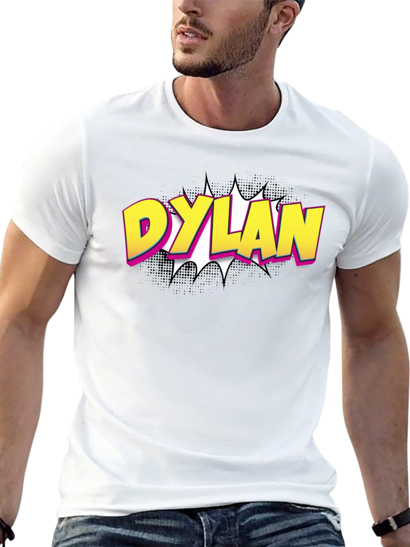 Dylan Comic Style Black T-Shirt