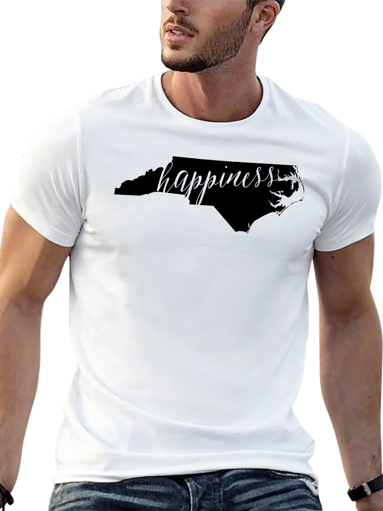 Happiness North Carolina NC State Pride T-Shirt