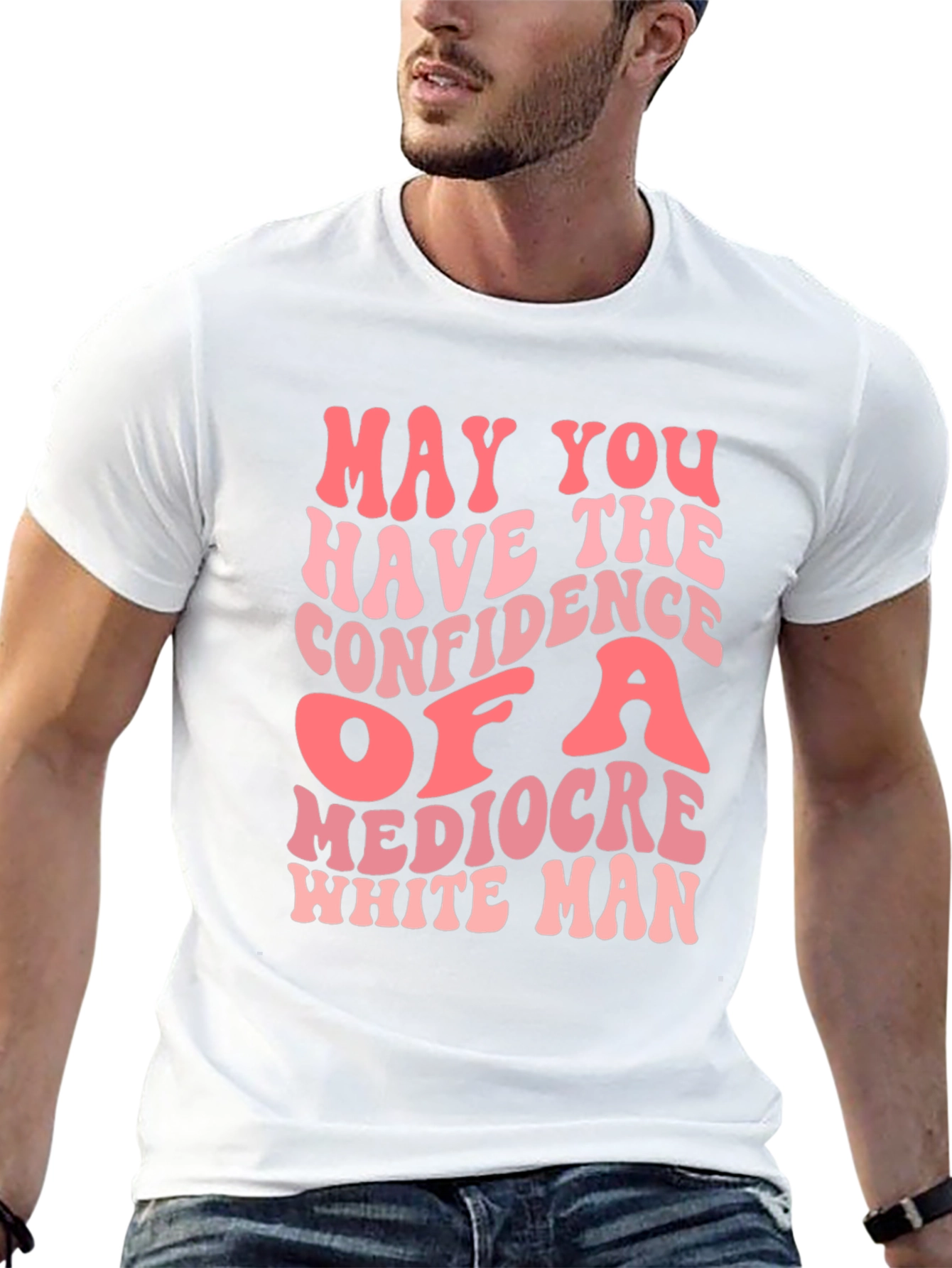 Mediocre White Man Confidence Graphic Tee