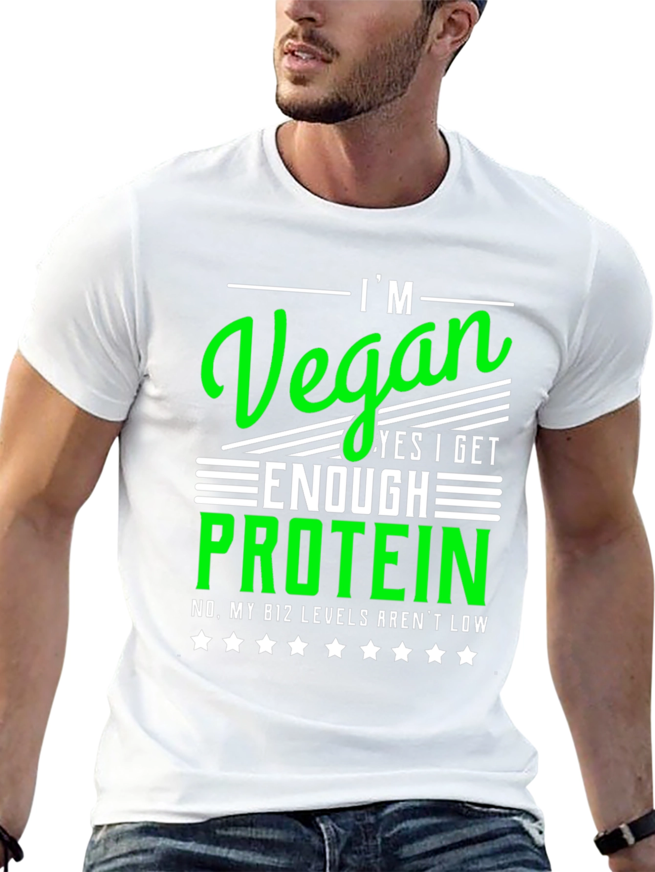 Vegan Protein T-Shirt - Im Vegan - B12 Levels