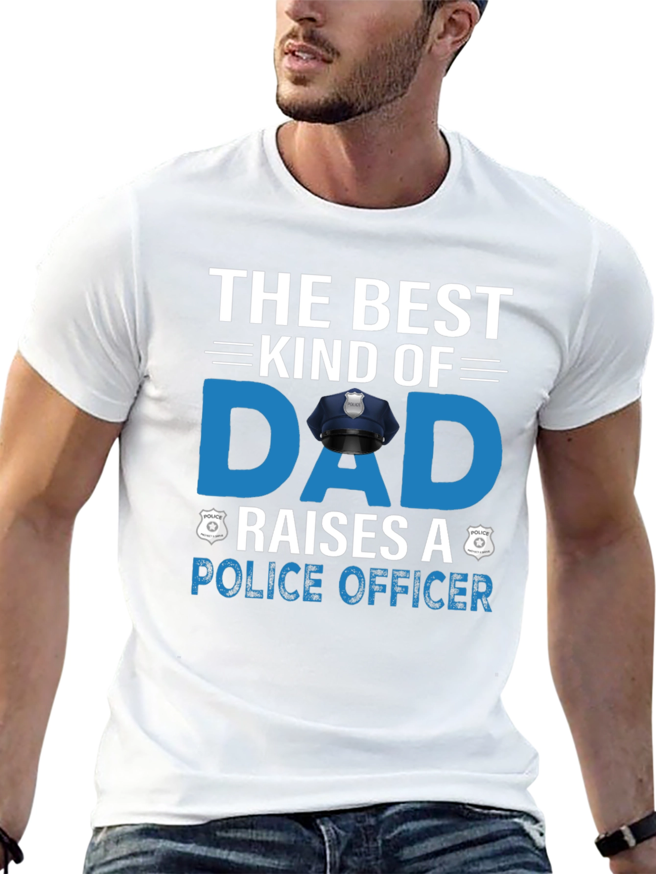 Best Dad Police Officer T-Shirt - Fathers Day Gift