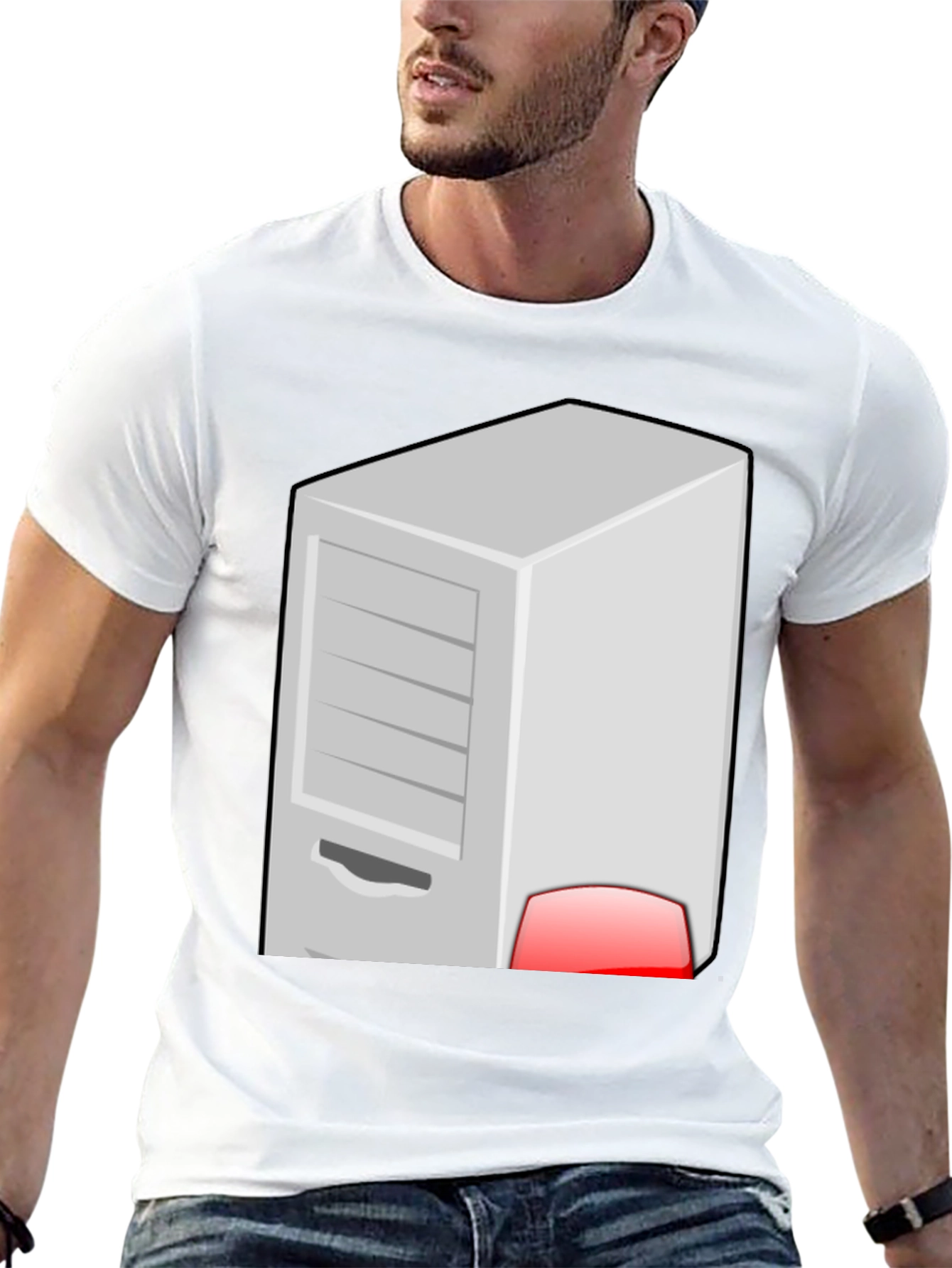 Server Rack Graphic T-Shirt - Geek Chic Style