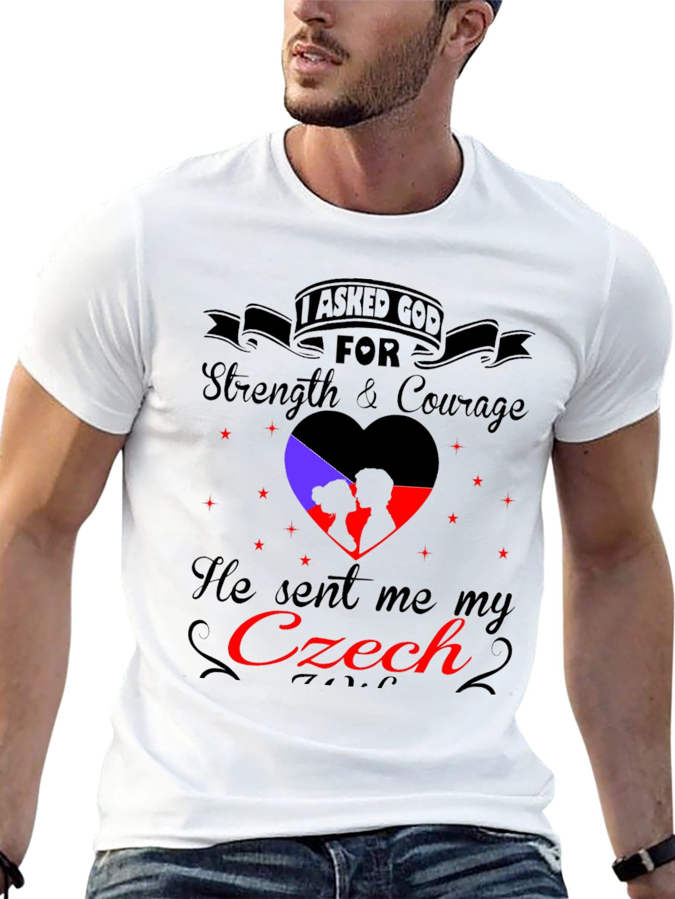 Czech Love T-Shirt - Strength & Courage