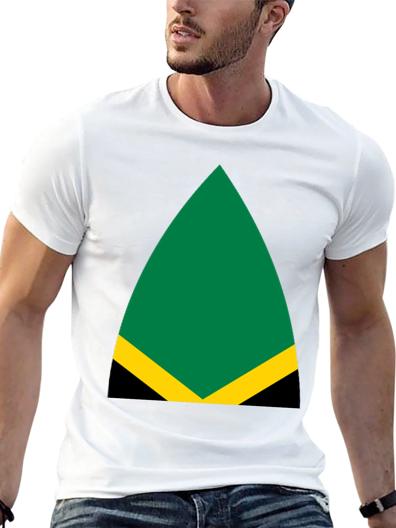 Jamaica Flag Inspired Graphic Tee