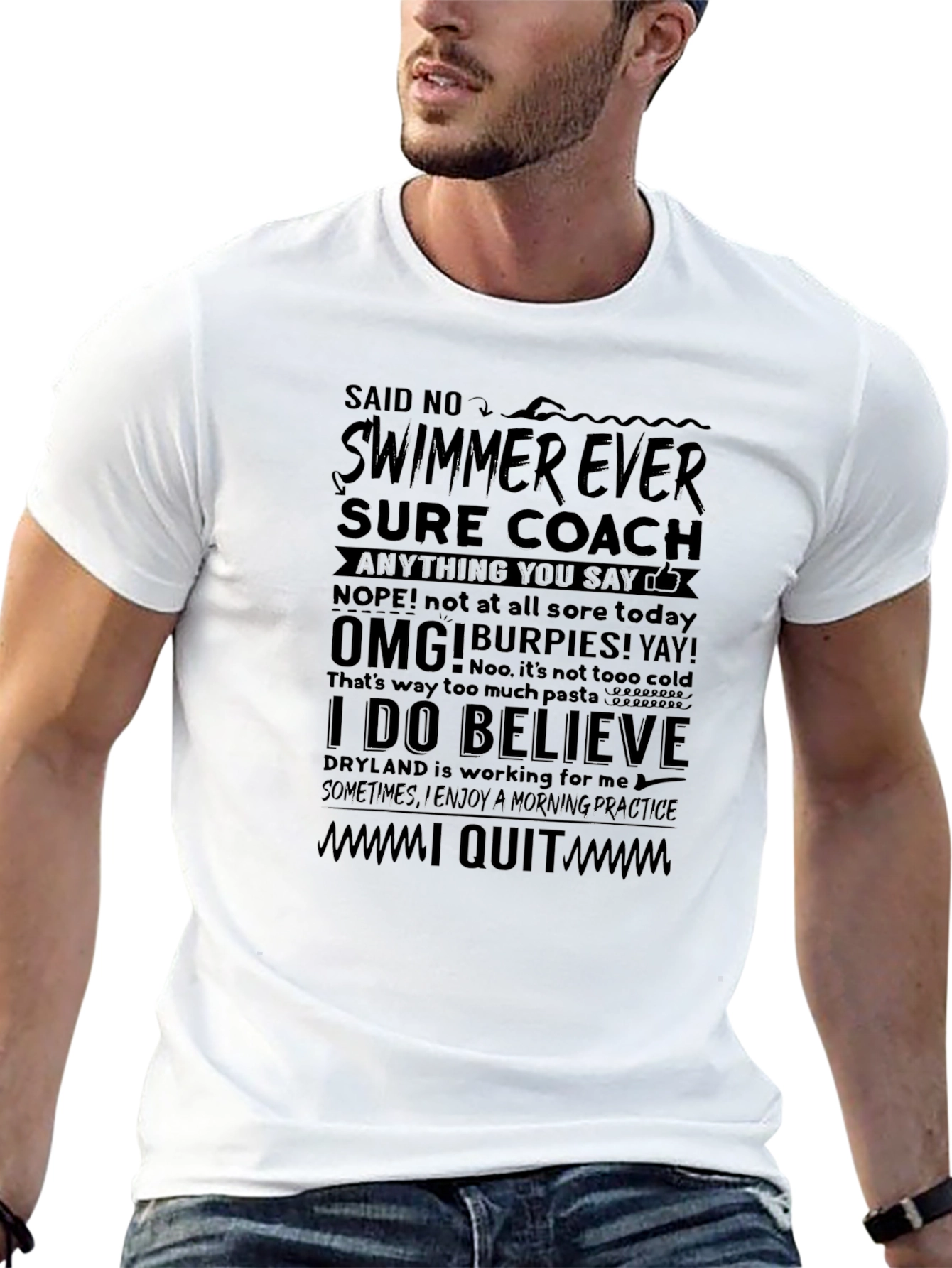 Funny Swimmer T-Shirt - I Quit