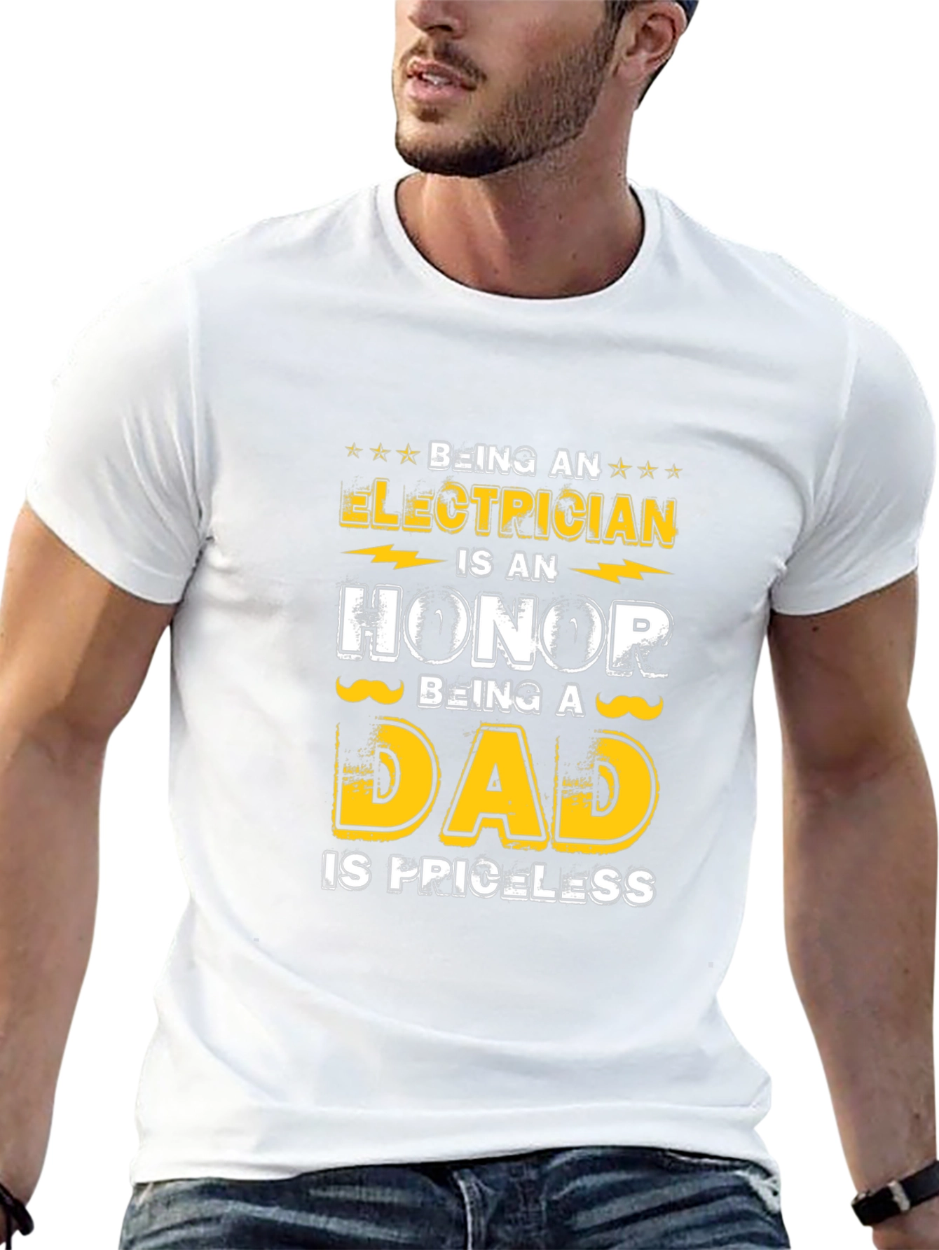 Electrician Dad T-Shirt - Honor & Priceless