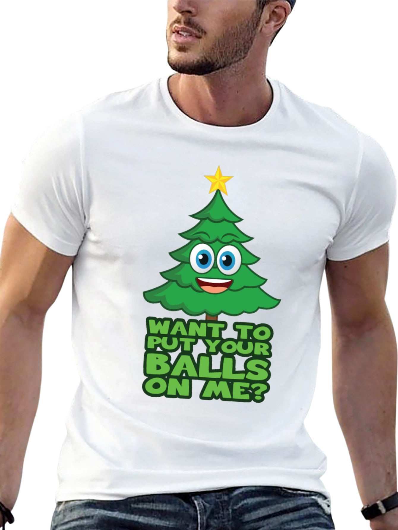 Funny Christmas Tree Graphic Tee