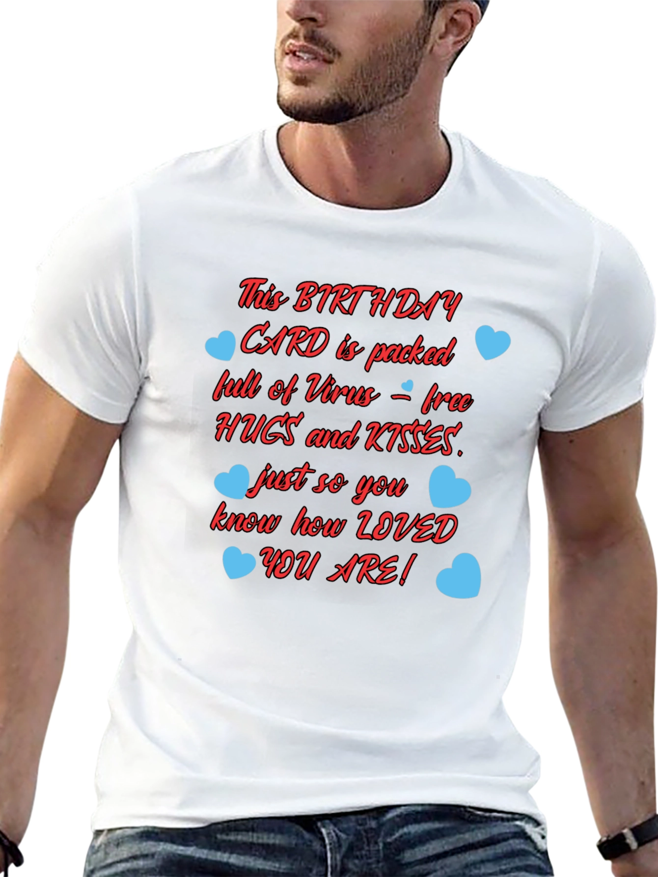 Birthday Card Hugs & Kisses Graphic T-Shirt