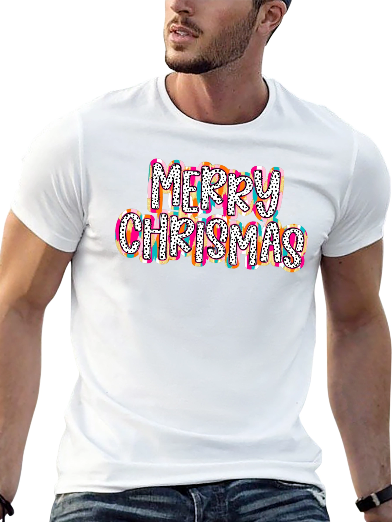 Merry Chrismas T-Shirt - Festive Holiday Tee