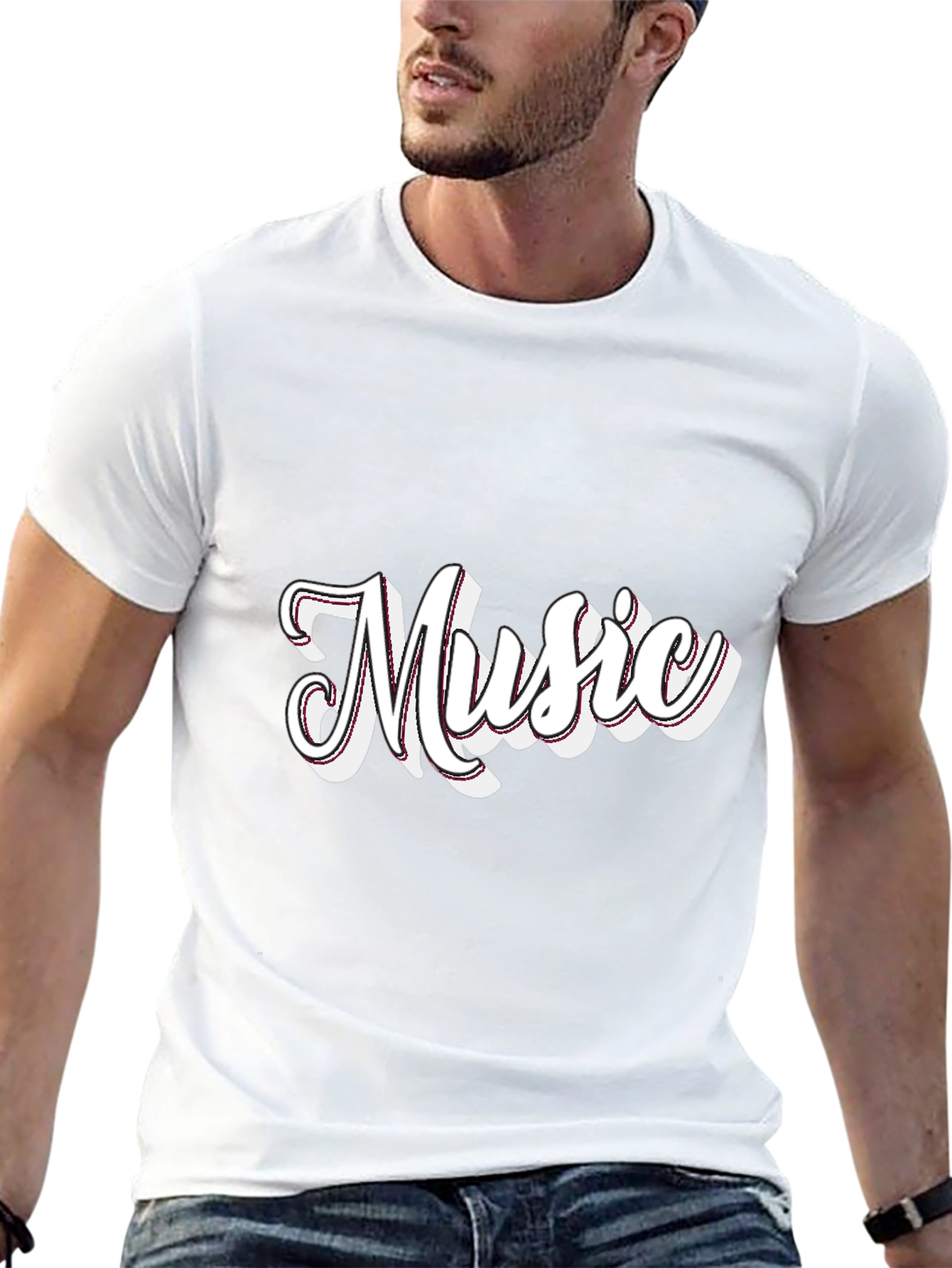 Music Graphic Black T-Shirt