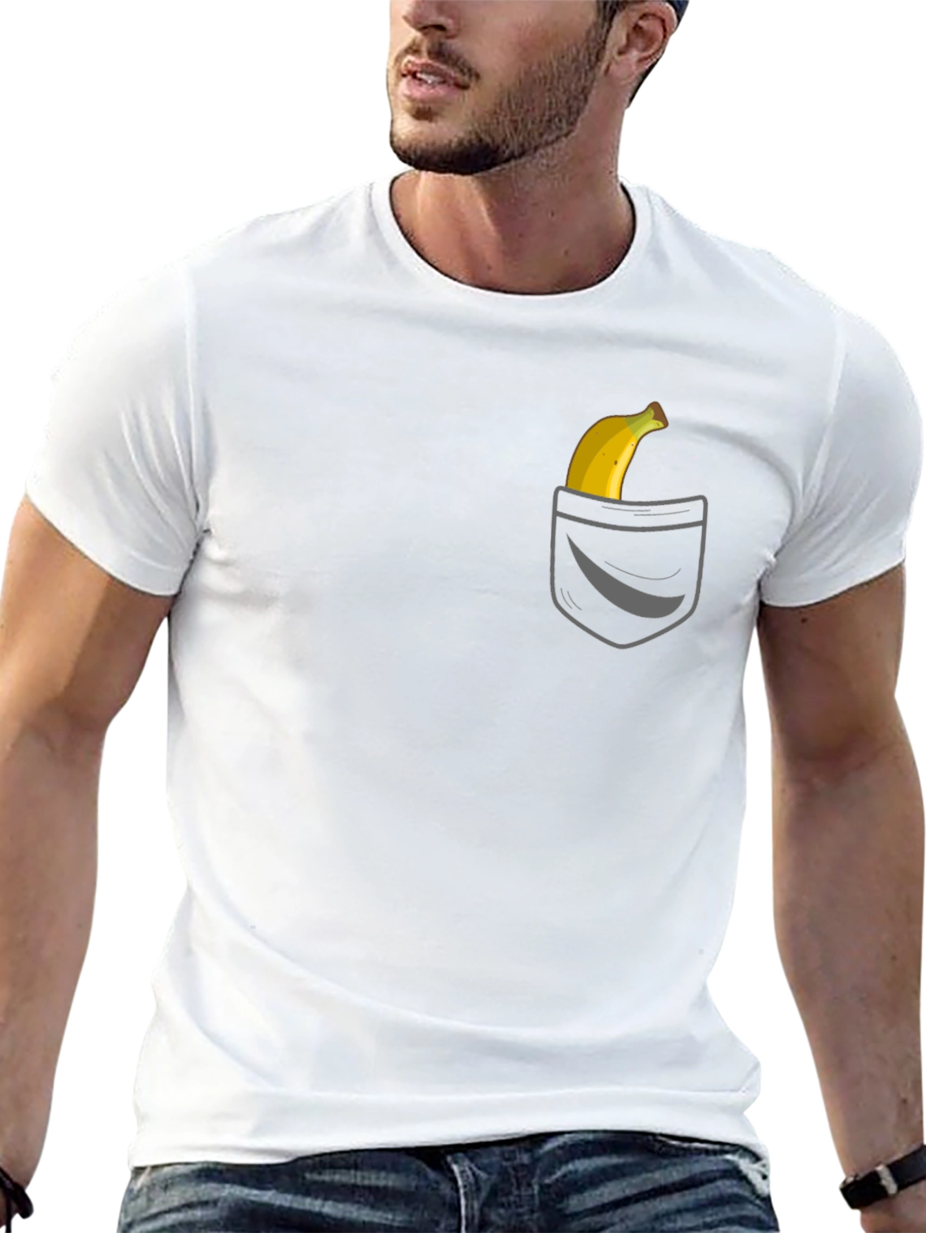 Banana Pocket Graphic Tee - Quirky Style