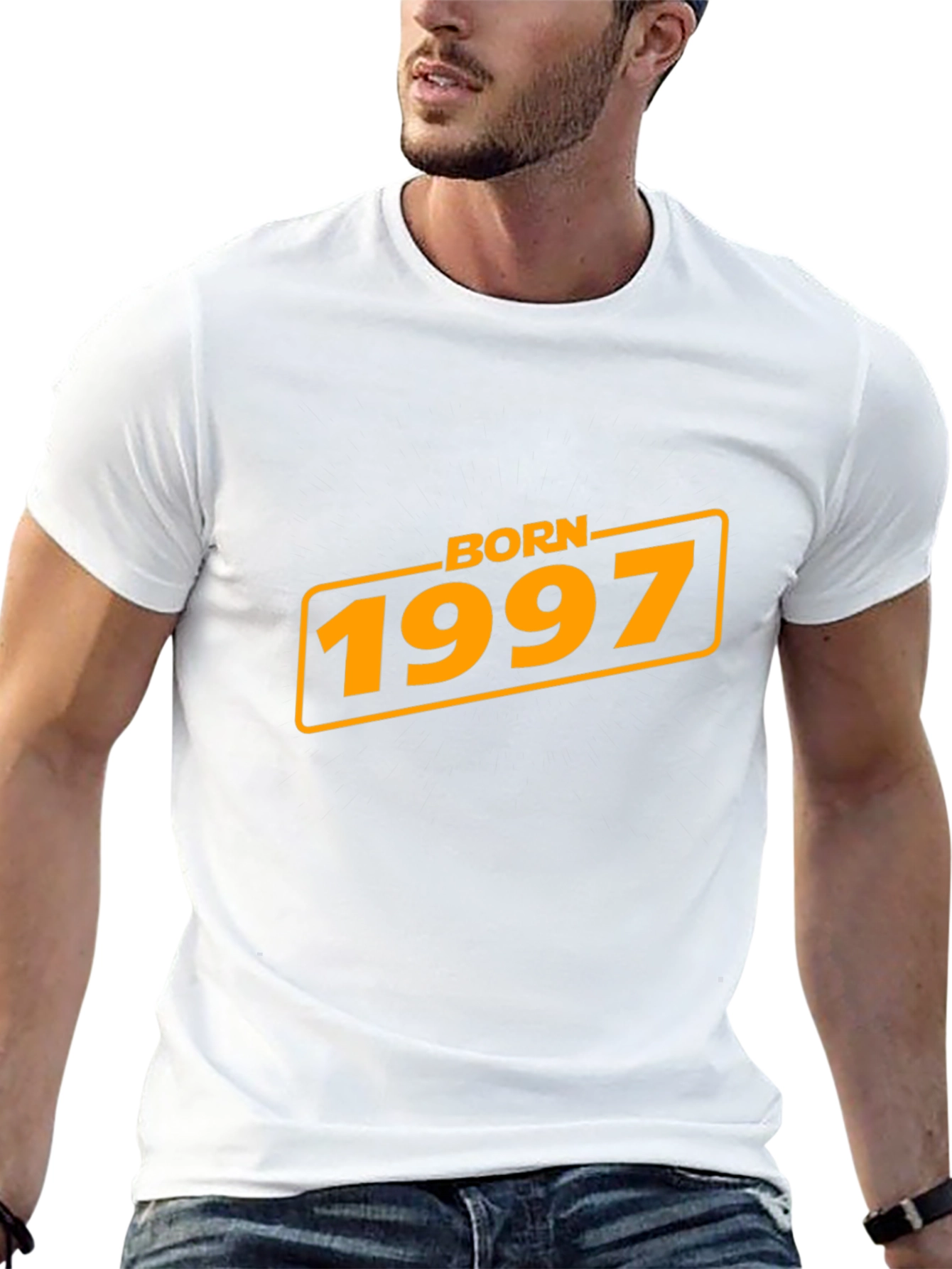 Born in 1997 Black Graphic Tee