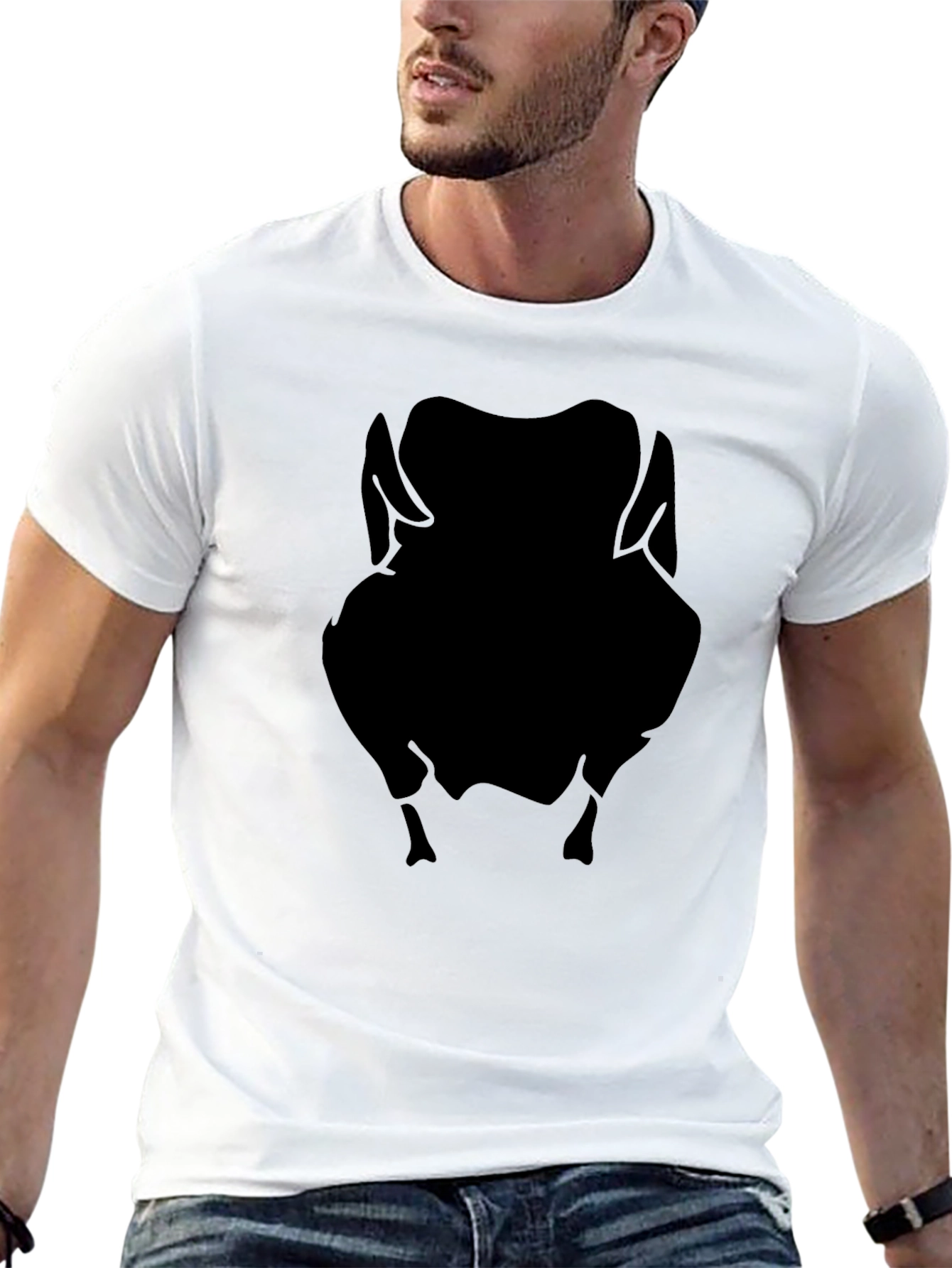 Thanksgiving Turkey Graphic Tee - Black