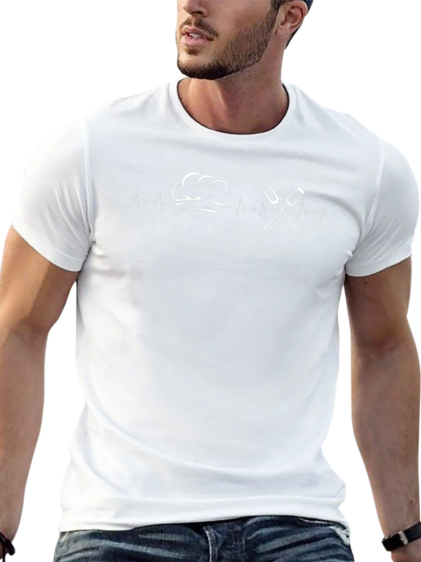 Chef Heartbeat T-Shirt - Culinary Cook Tee