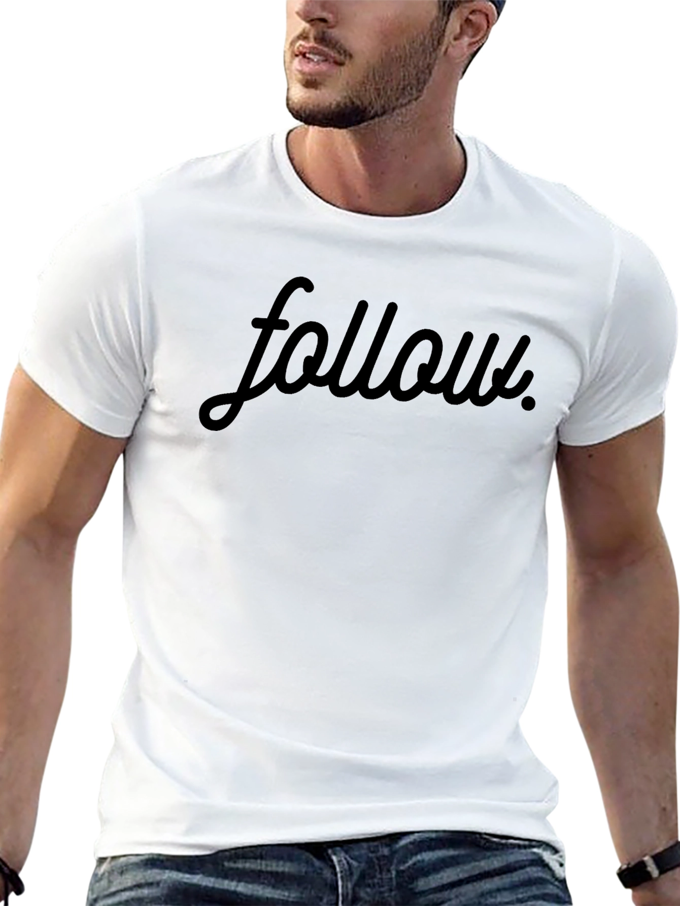 Follow Graphic Tee - Mens Short Sleeve T-Shirt
