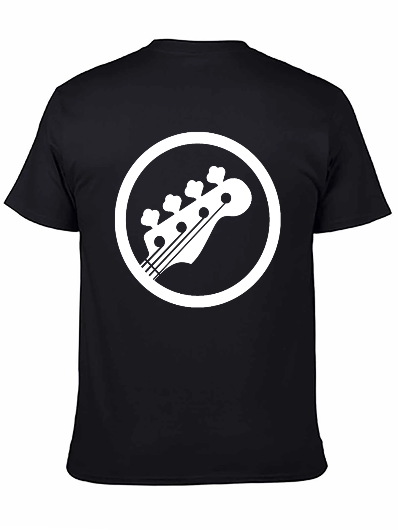 Bass Guitar Headstock T-Shirt - Music Lover Tee