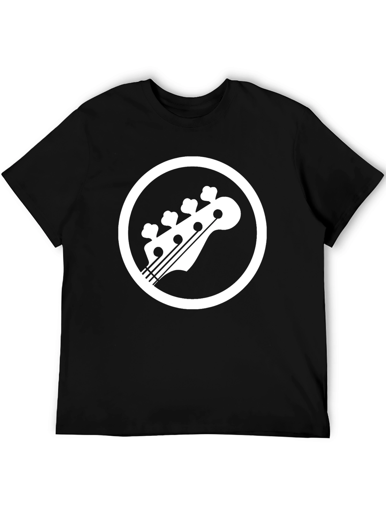 Bass Guitar Headstock T-Shirt - Music Lover Tee