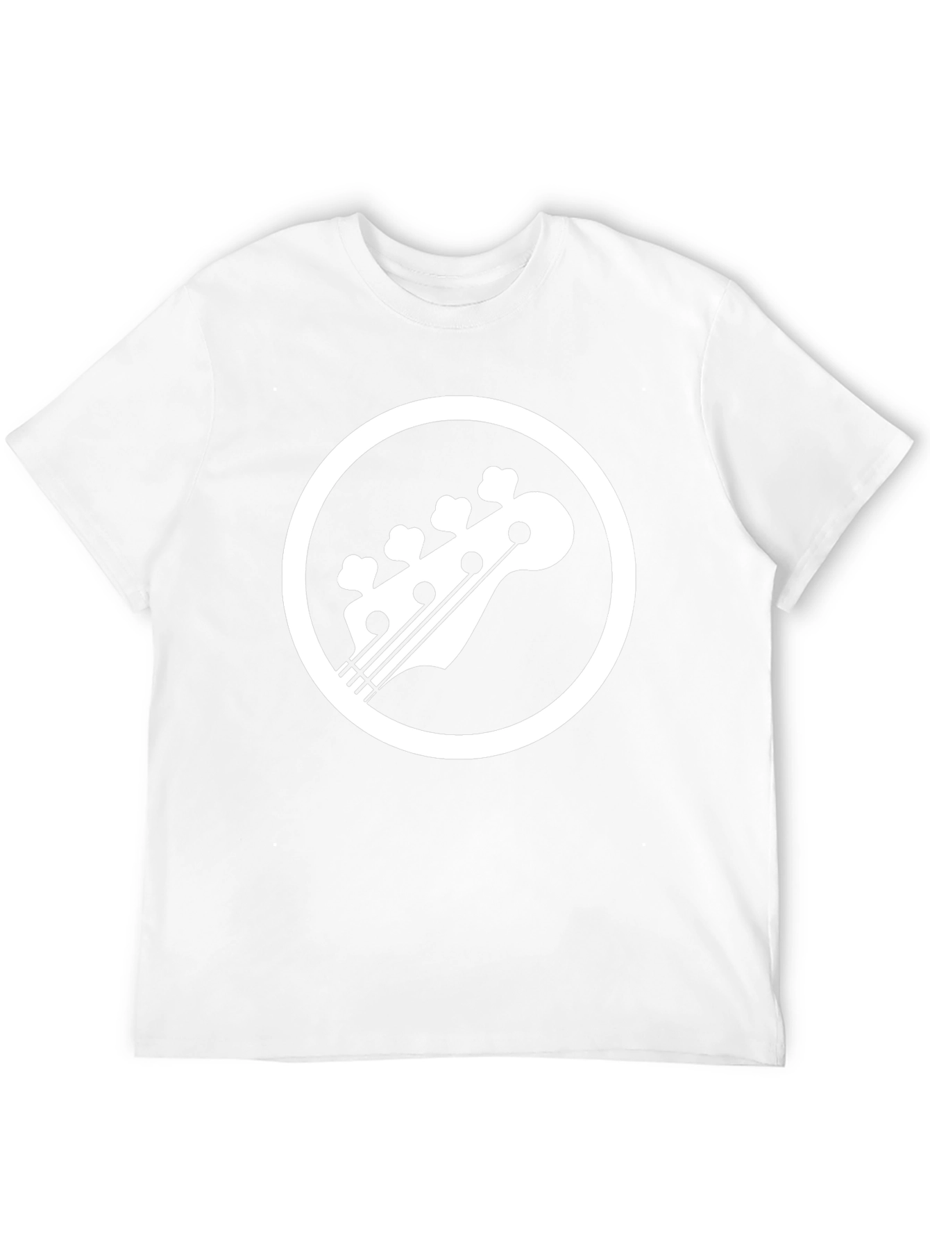 Bass Guitar Headstock T-Shirt - Music Lover Tee
