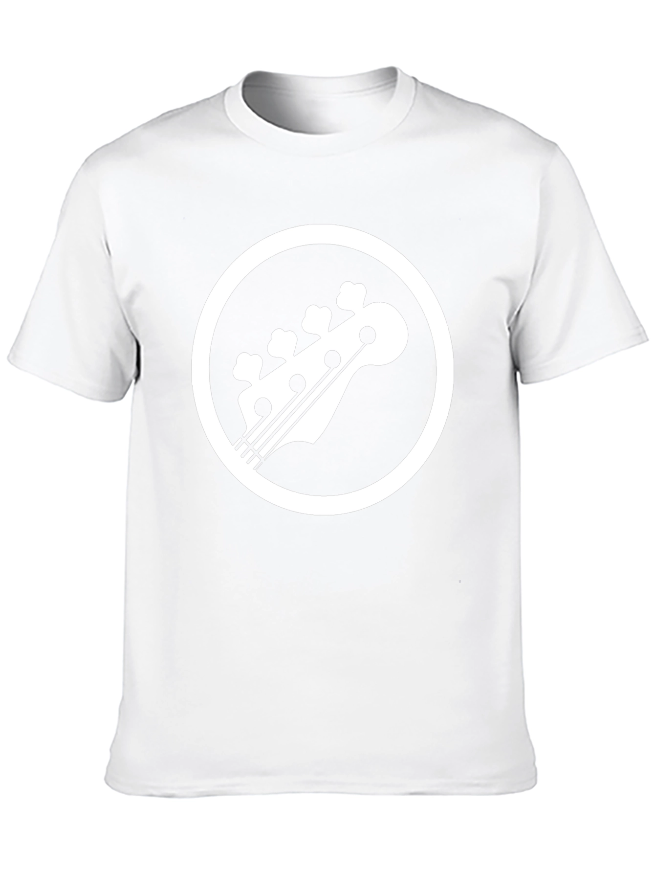 Bass Guitar Headstock T-Shirt - Music Lover Tee