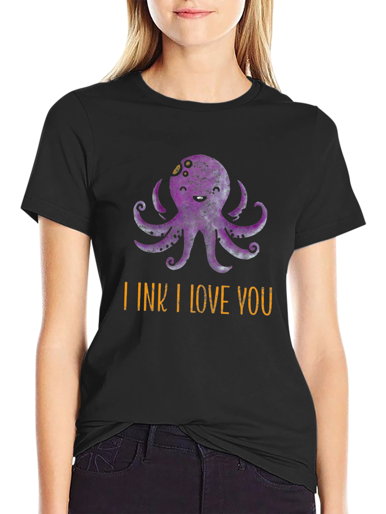 I Ink I Love You Octopus Graphic T-Shirt