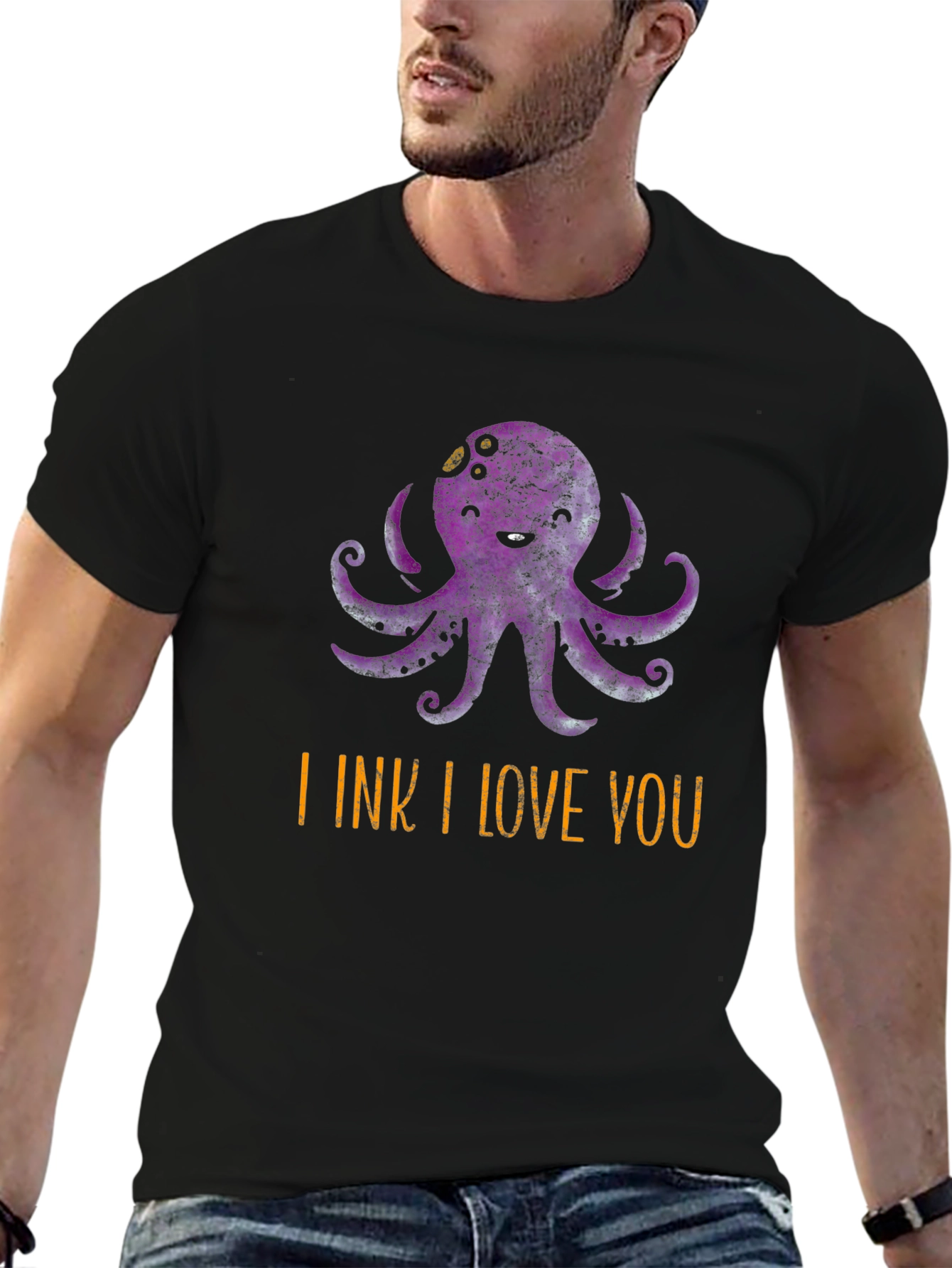 I Ink I Love You Octopus Graphic T-Shirt