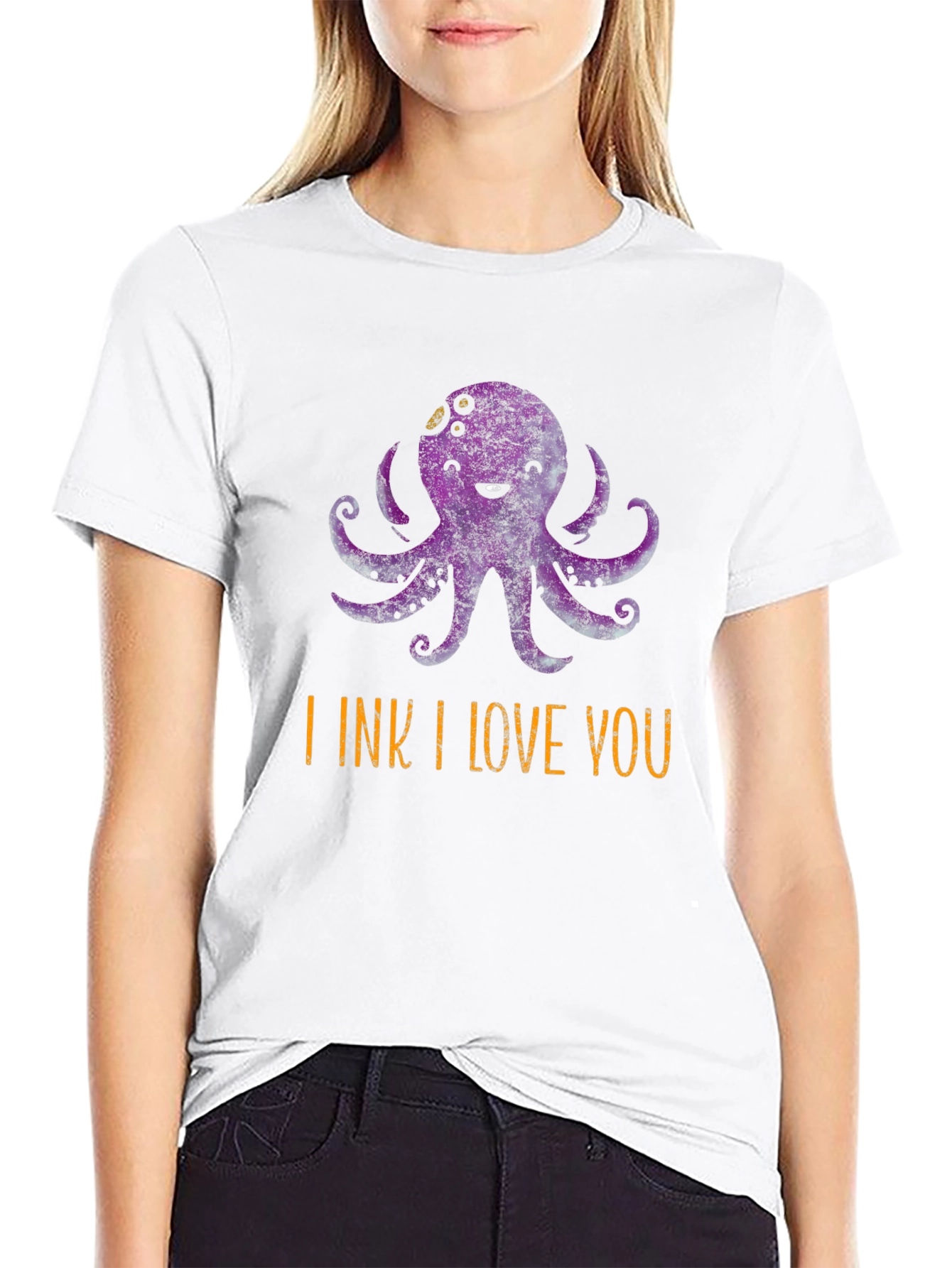 I Ink I Love You Octopus Graphic T-Shirt
