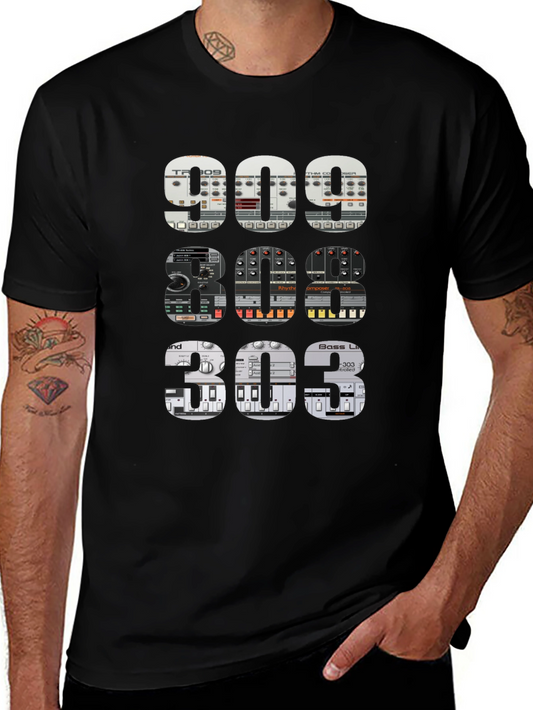 909 808 303 Synth T-Shirt - Music Producer