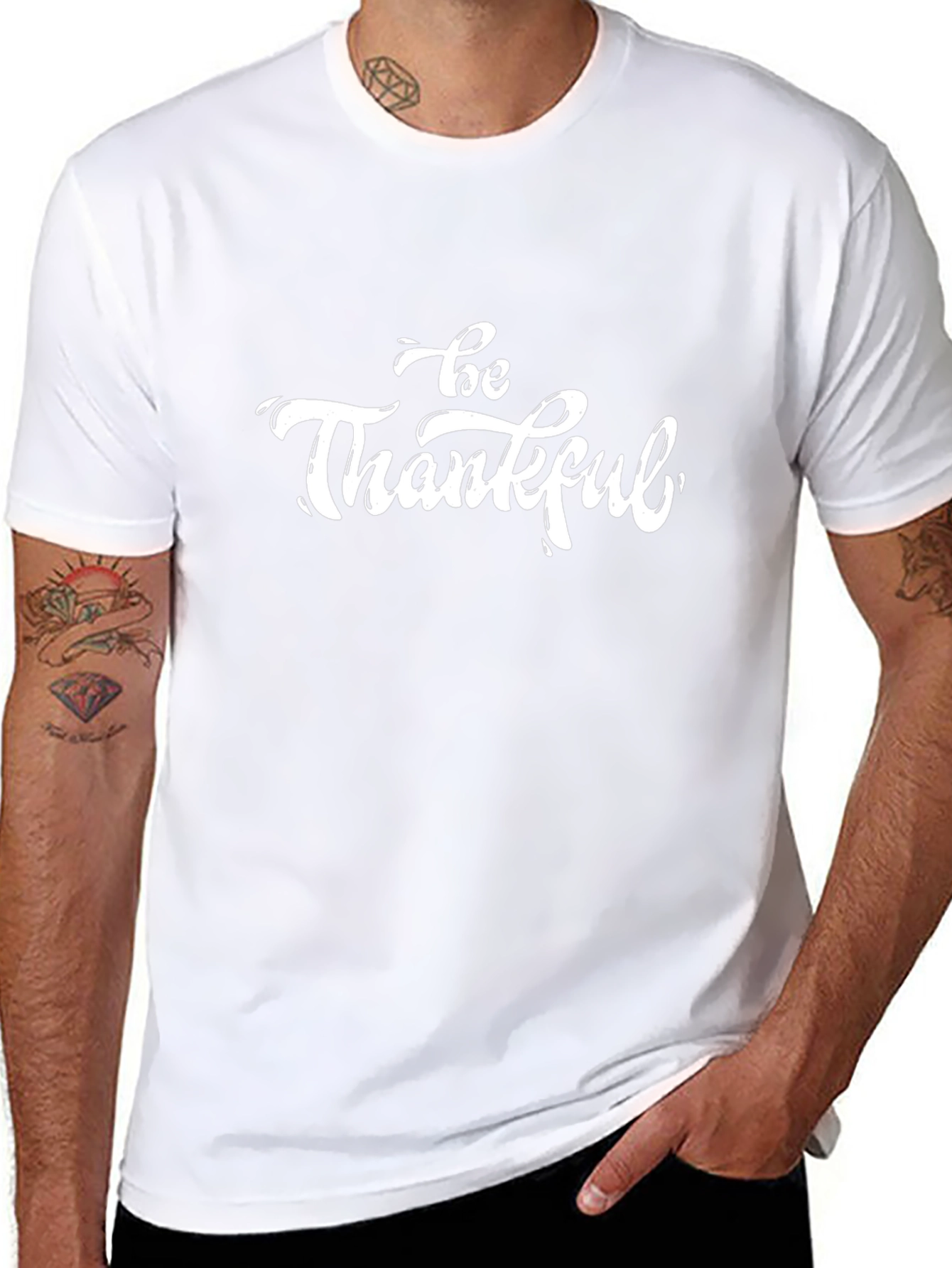 Be Thankful Black T-Shirt