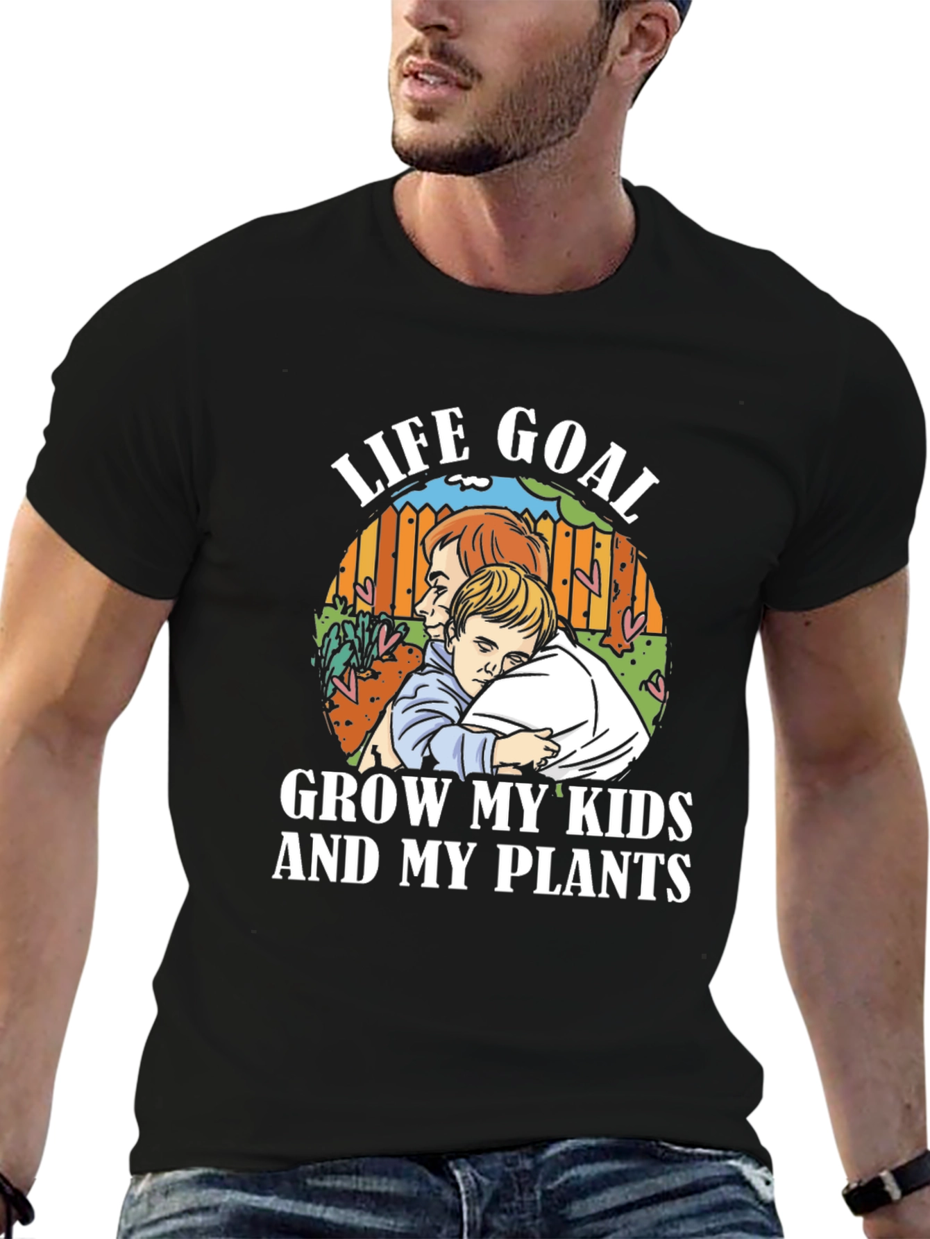 Life Goal Grow My Kids and My Plants T-Shirt