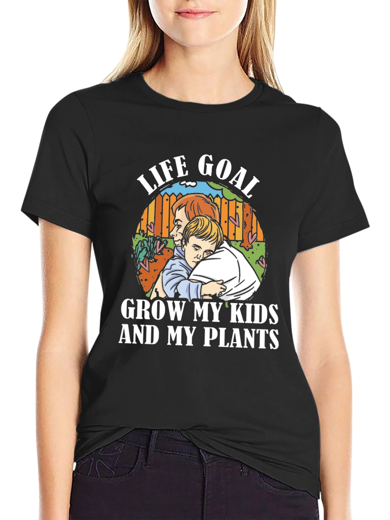 Life Goal Grow My Kids and My Plants T-Shirt