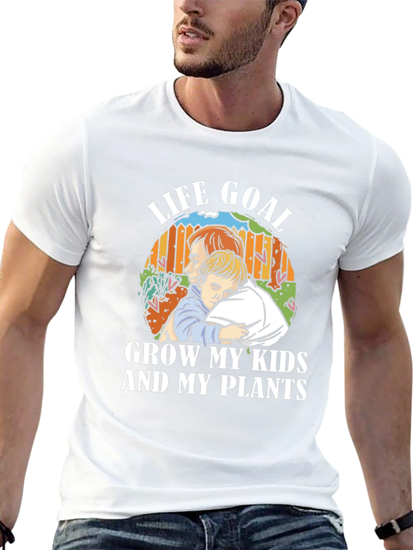 Life Goal Grow My Kids and My Plants T-Shirt