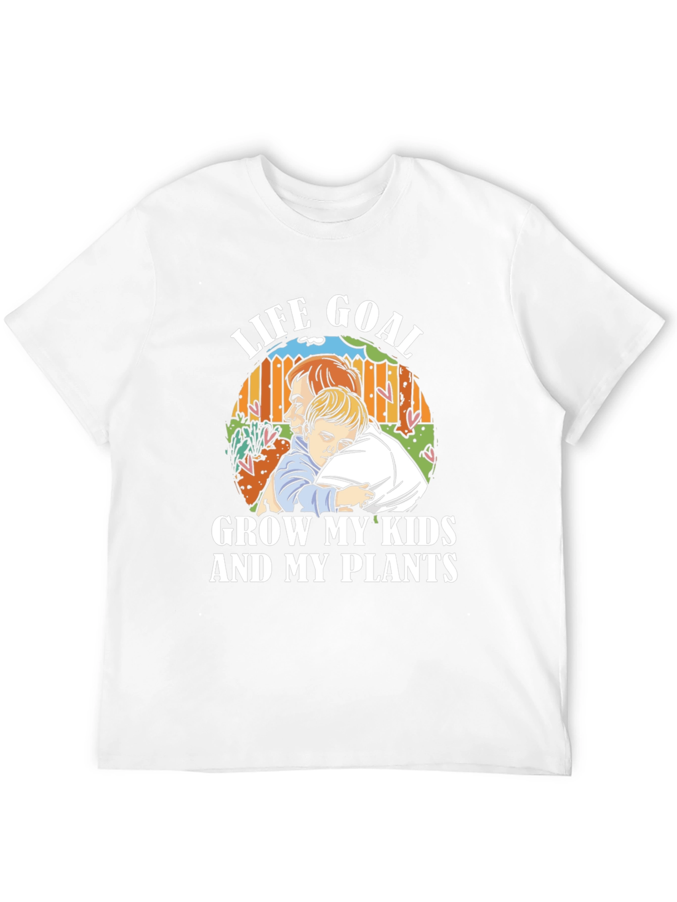 Life Goal Grow My Kids and My Plants T-Shirt