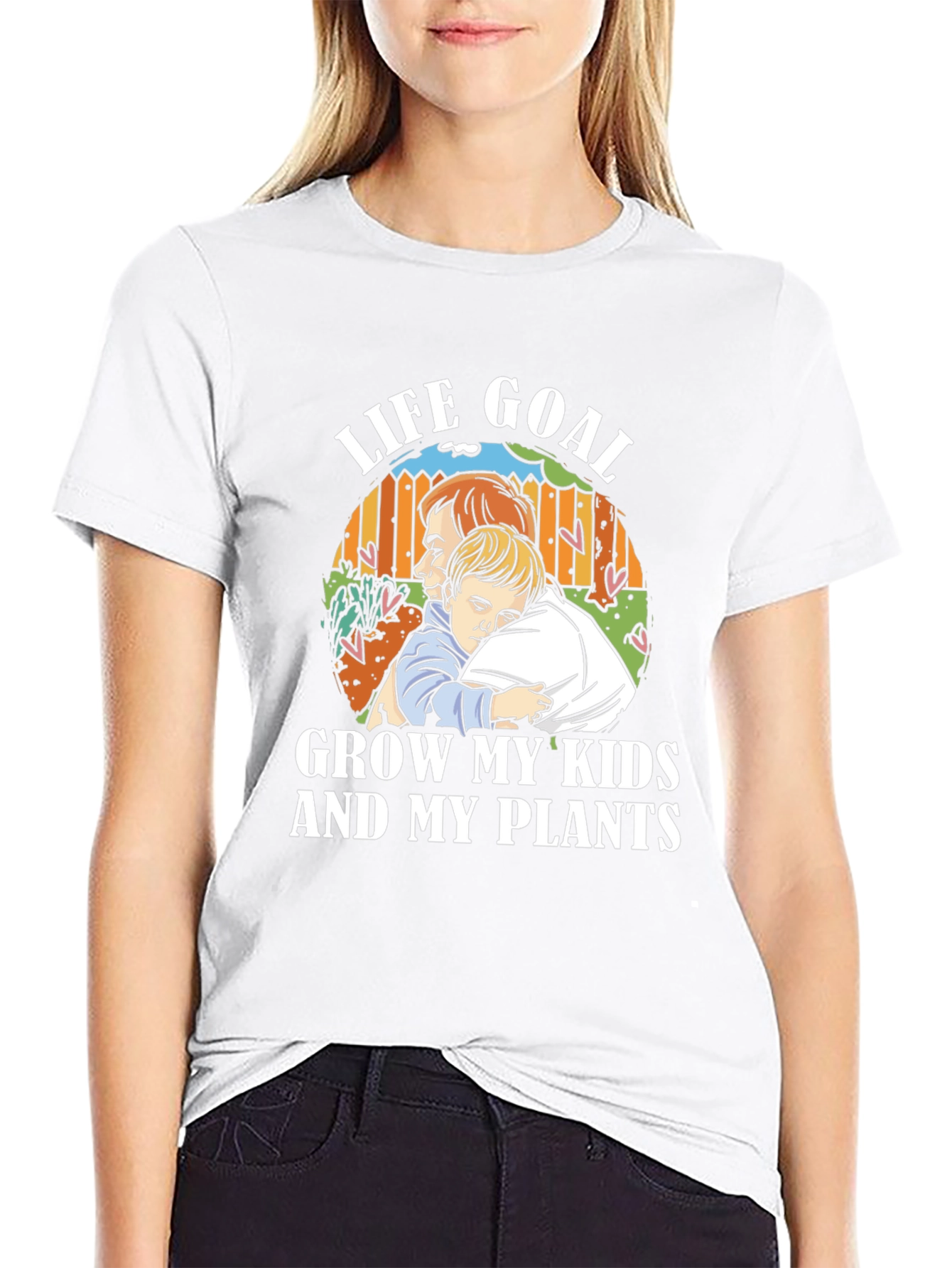 Life Goal Grow My Kids and My Plants T-Shirt