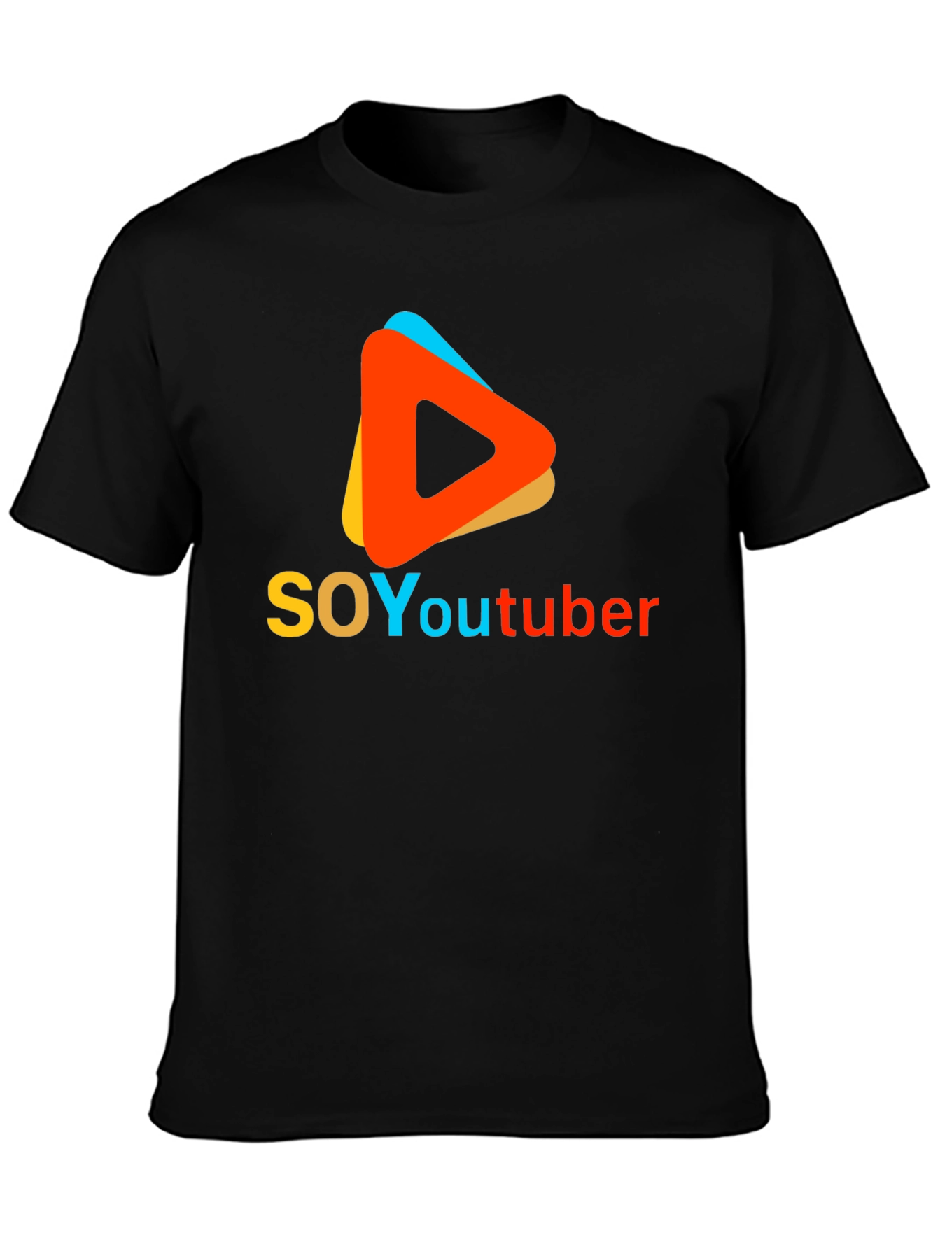 Soy Youtuber Graphic Tee - Black T-Shirt
