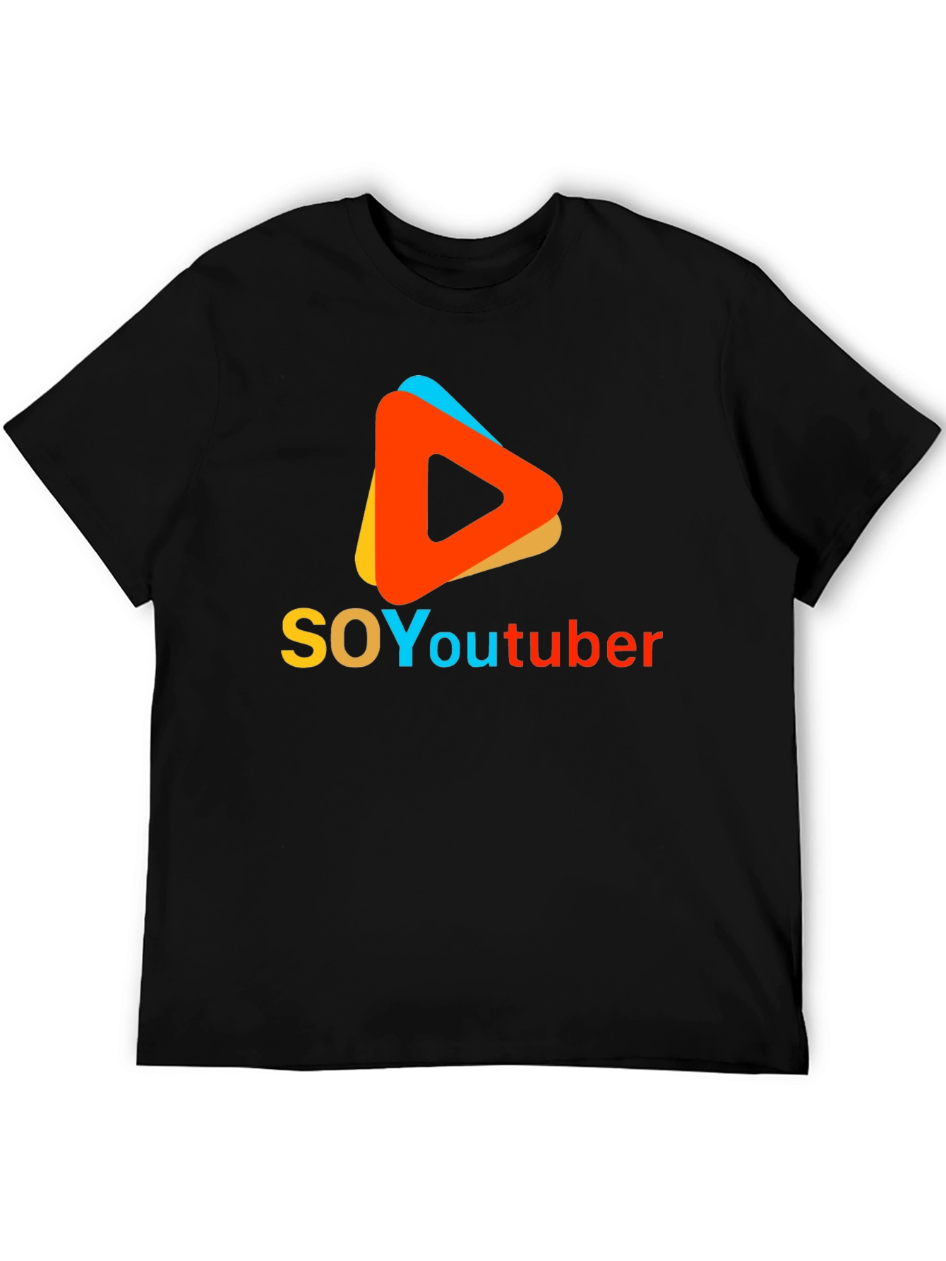 Soy Youtuber Graphic Tee - Black T-Shirt