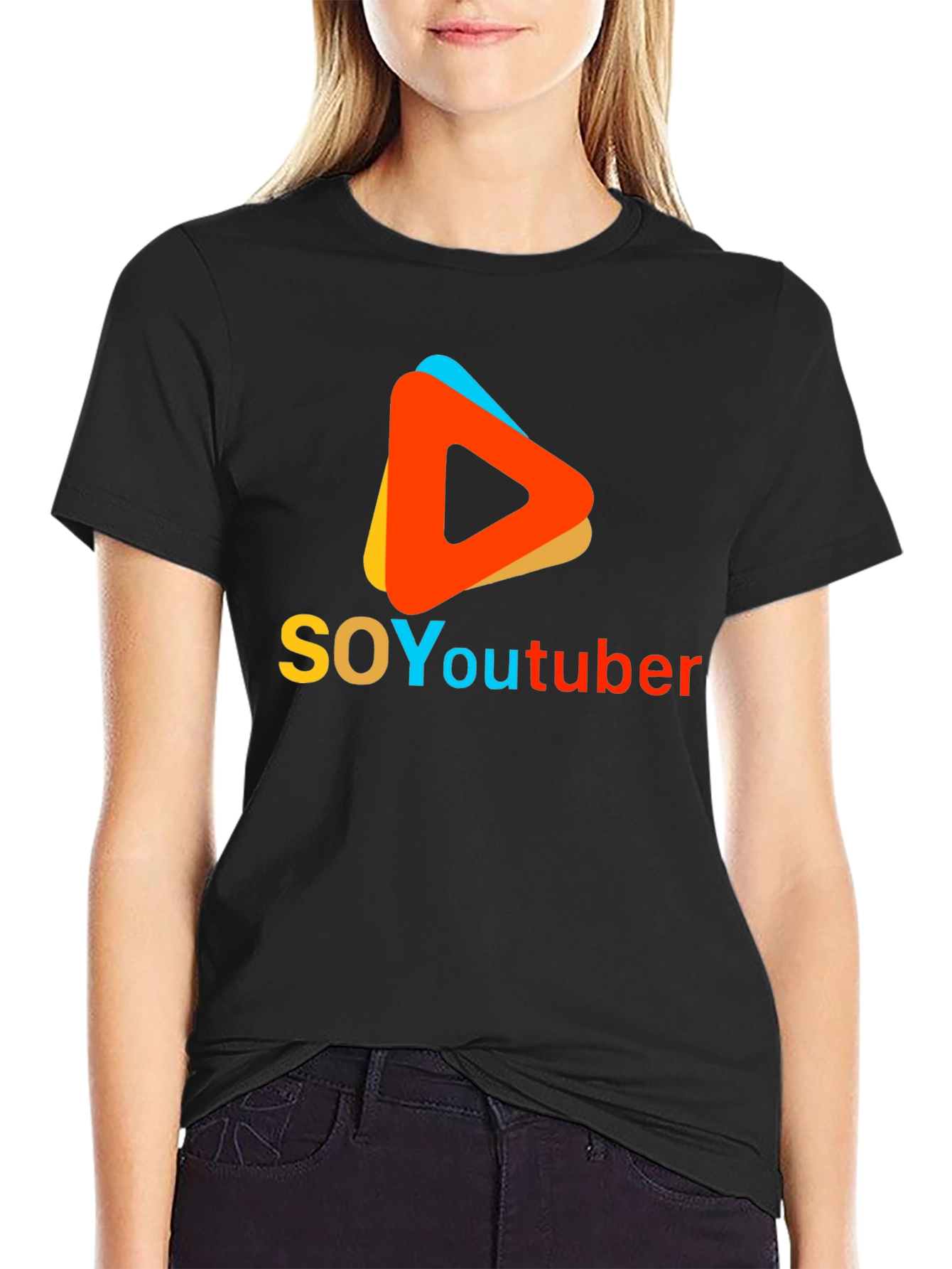 Soy Youtuber Graphic Tee - Black T-Shirt