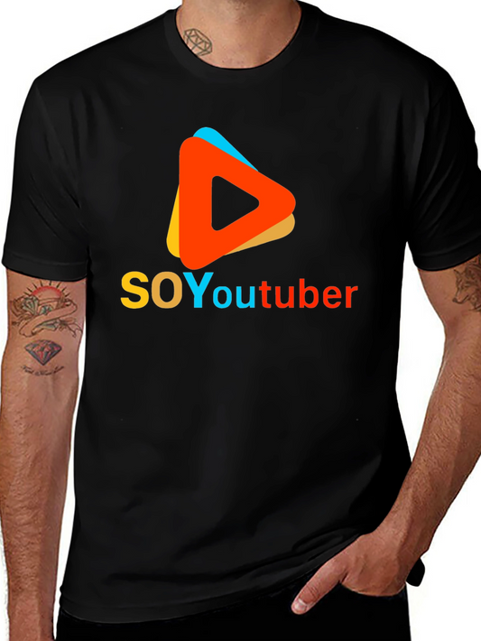 Soy Youtuber Graphic Tee - Black T-Shirt