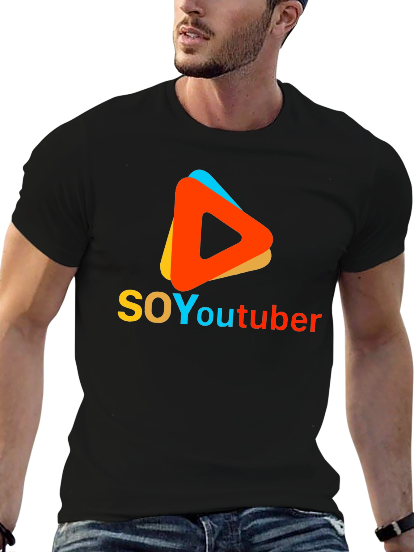 Soy Youtuber Graphic Tee - Black T-Shirt