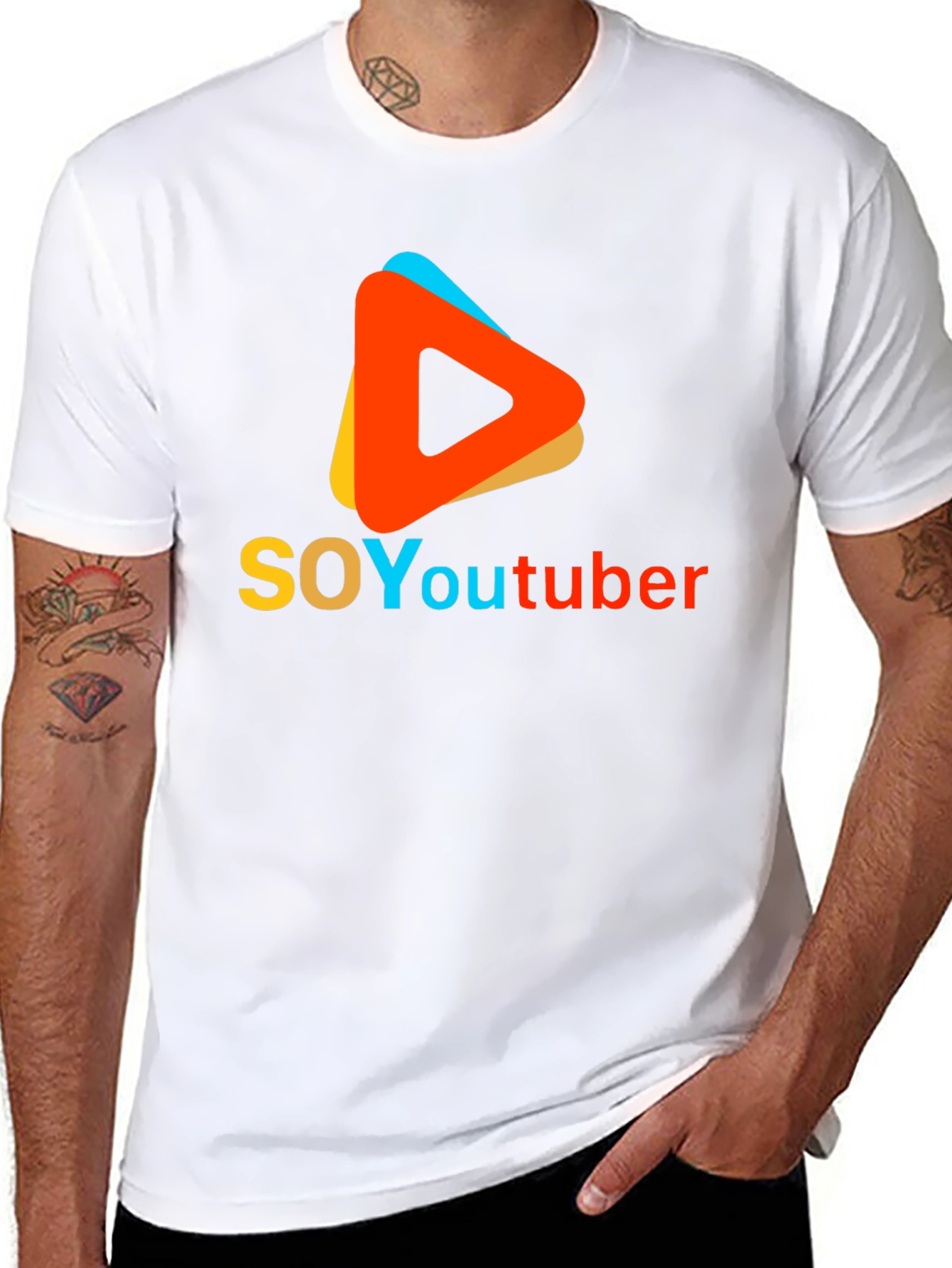 Soy Youtuber Graphic Tee - Black T-Shirt