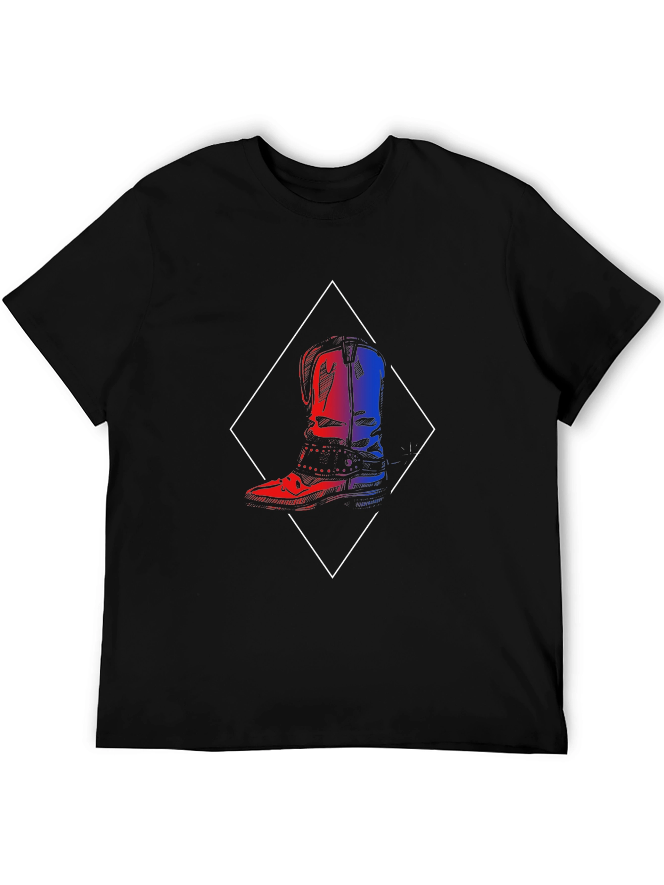 Edgy Cowboy Boot Graphic Tee
