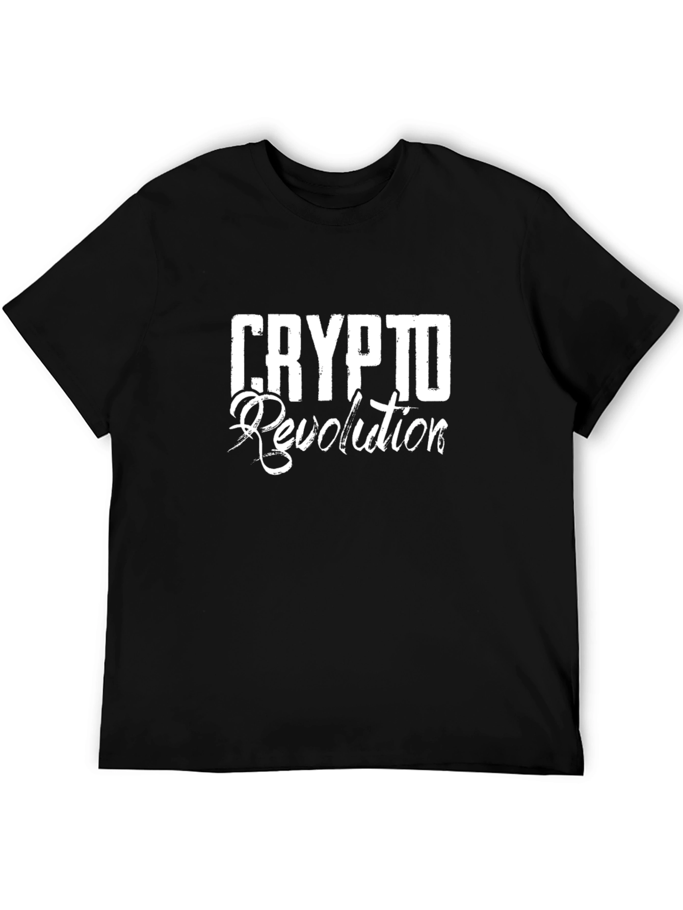 Crypto Revolution Black Graphic T-Shirt