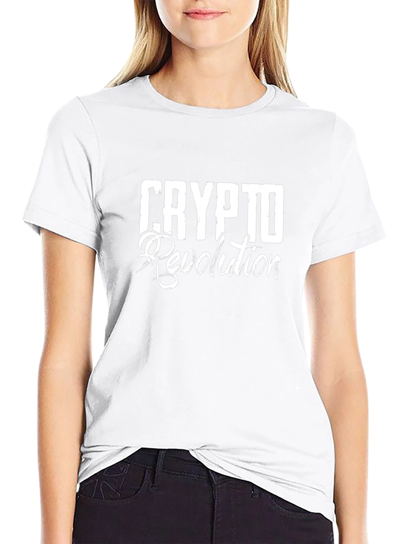 Crypto Revolution Black Graphic T-Shirt