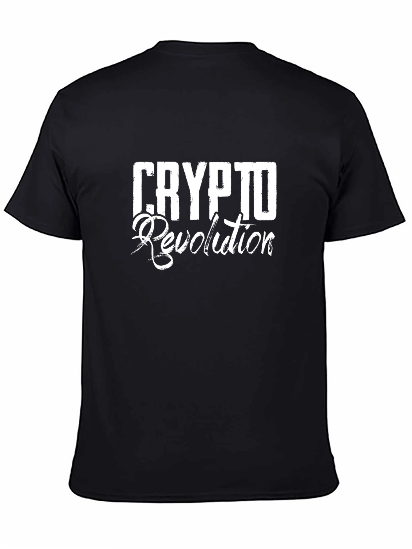 Crypto Revolution Black Graphic T-Shirt